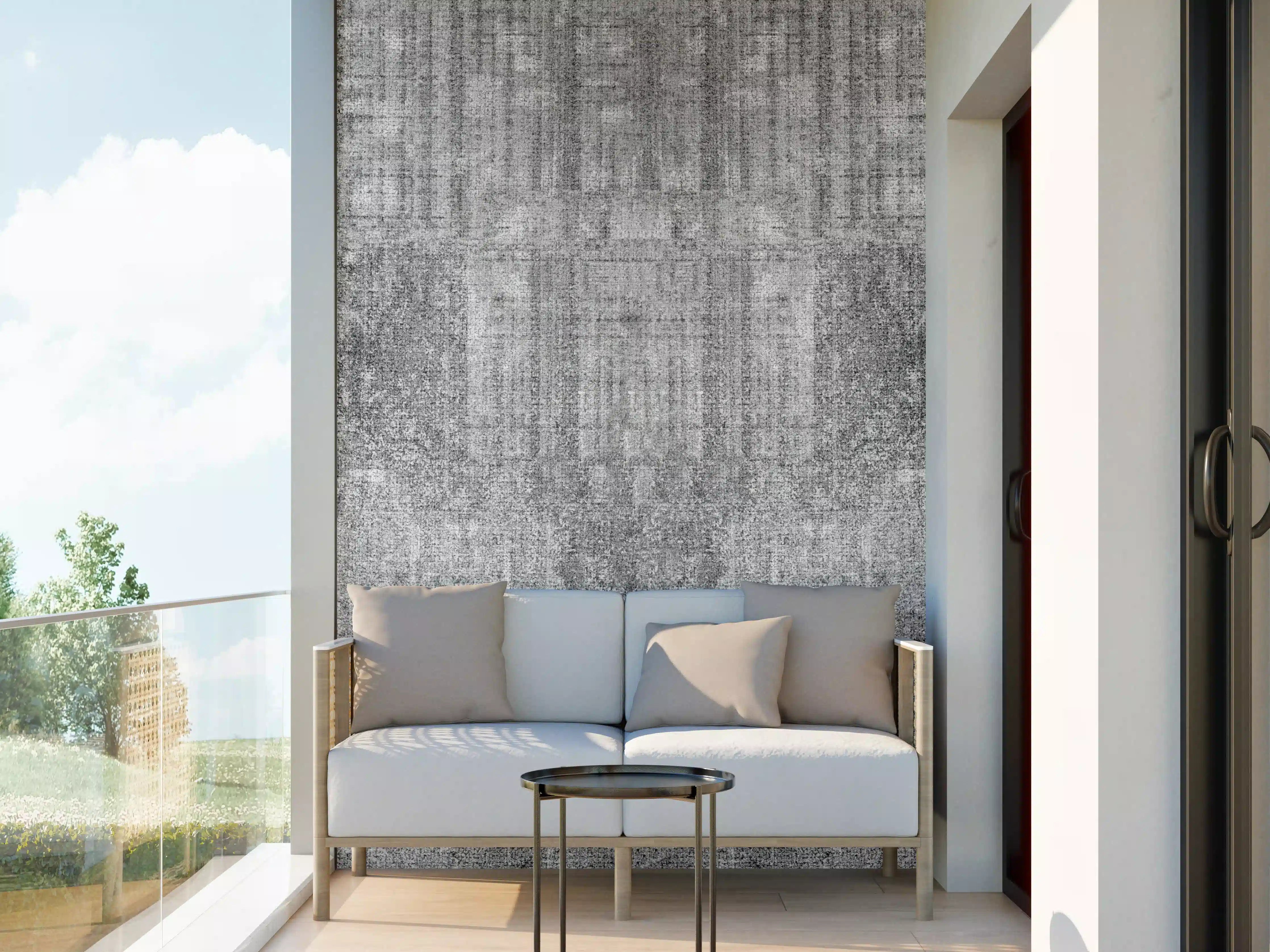 Wandverkleidung außen - Vintage Grau-Beton Textur Panorama