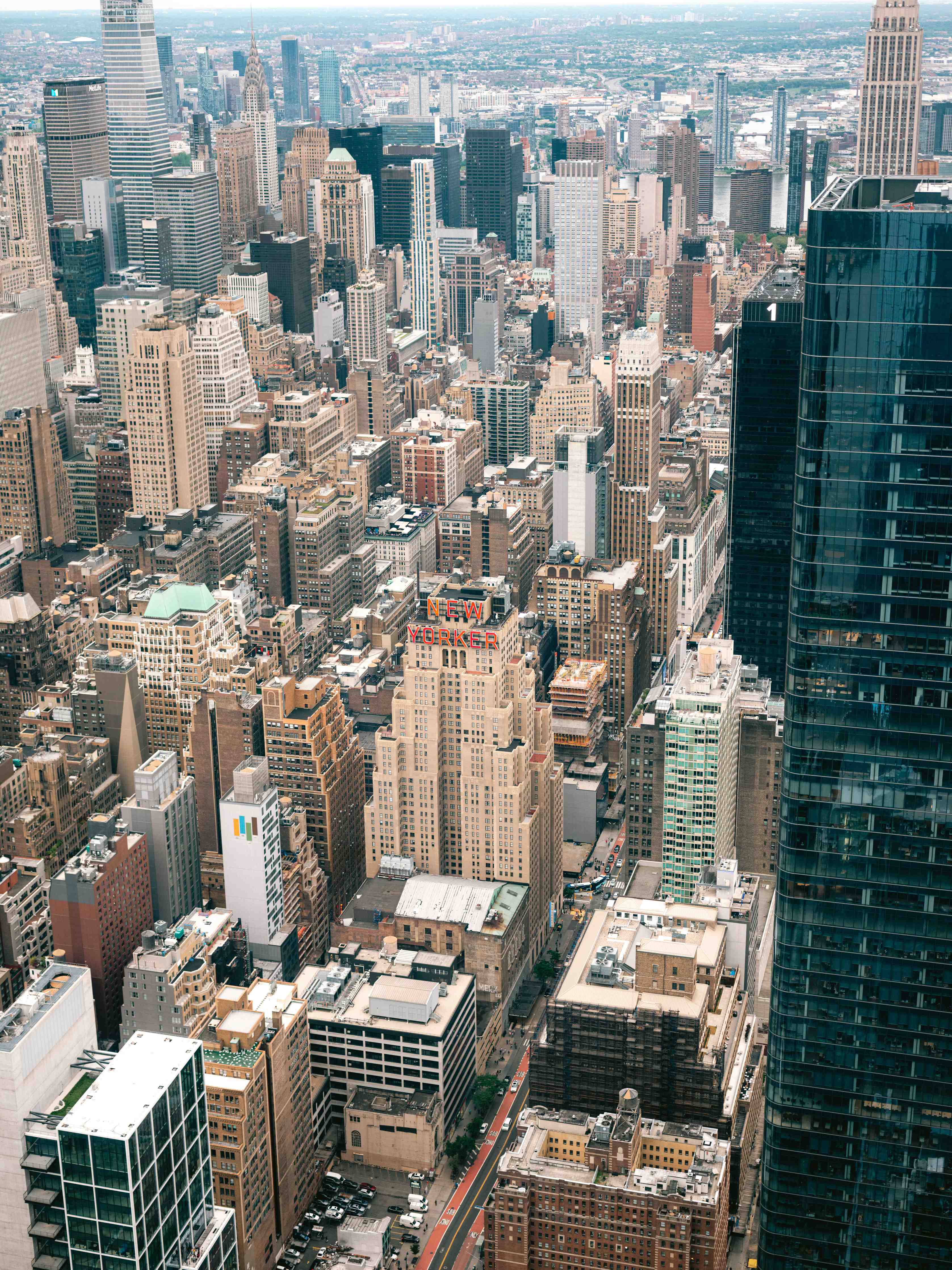 Wandverkleidung außen-Vogelperspektive - New York City
