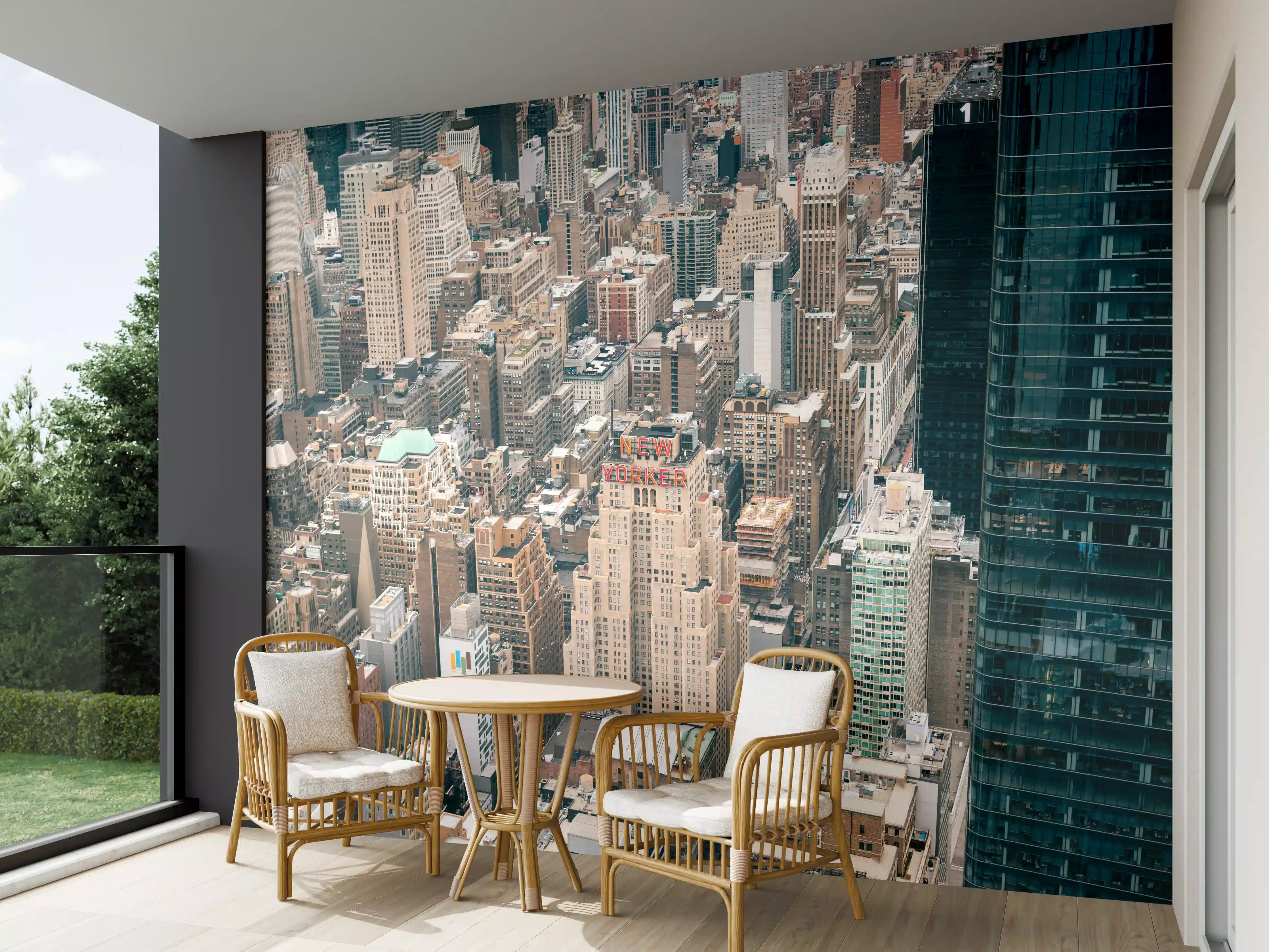 Wandverkleidung außen - Vogelperspektive - New York City