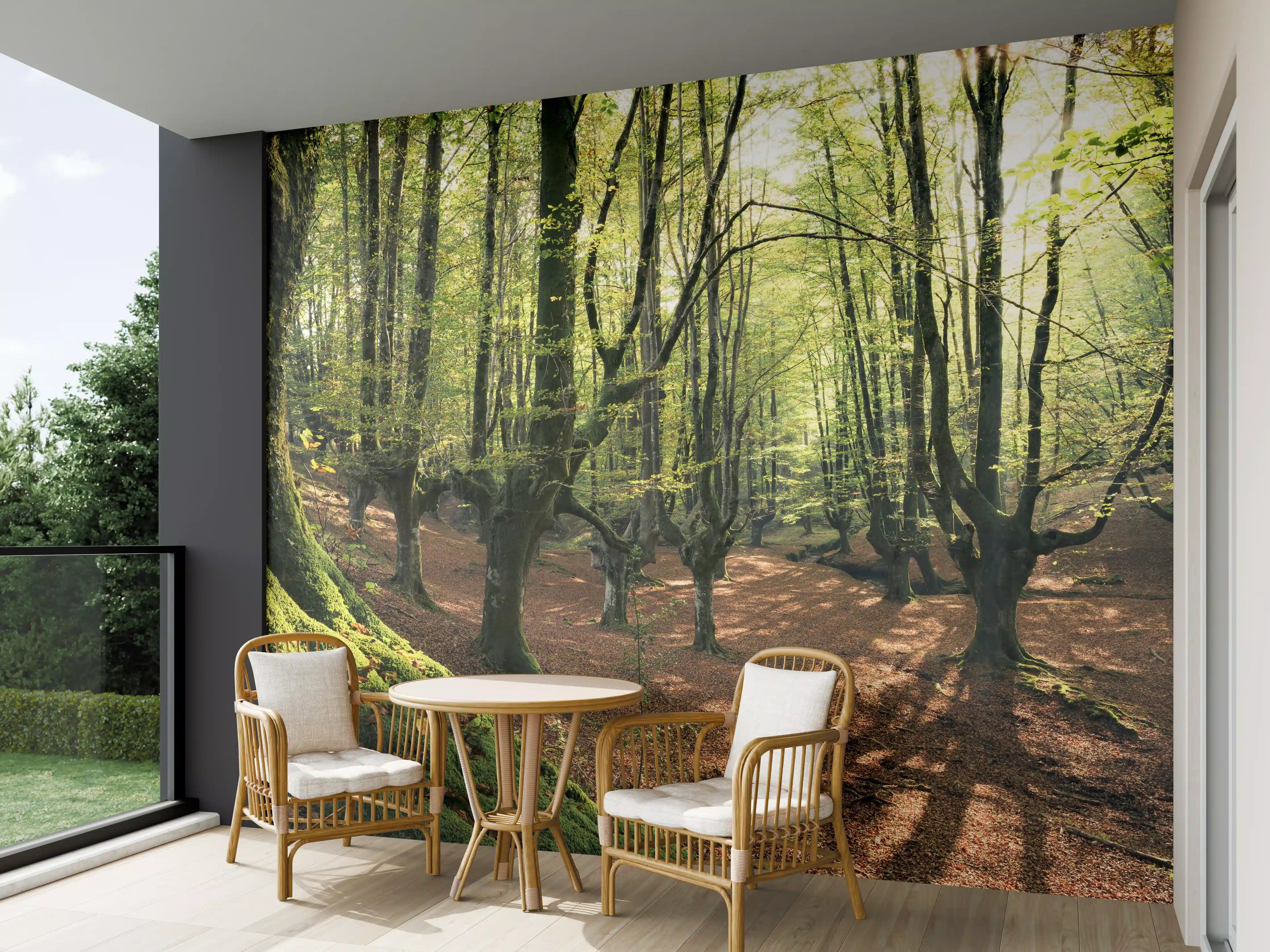Wandverkleidung außen - Wald in Spanien