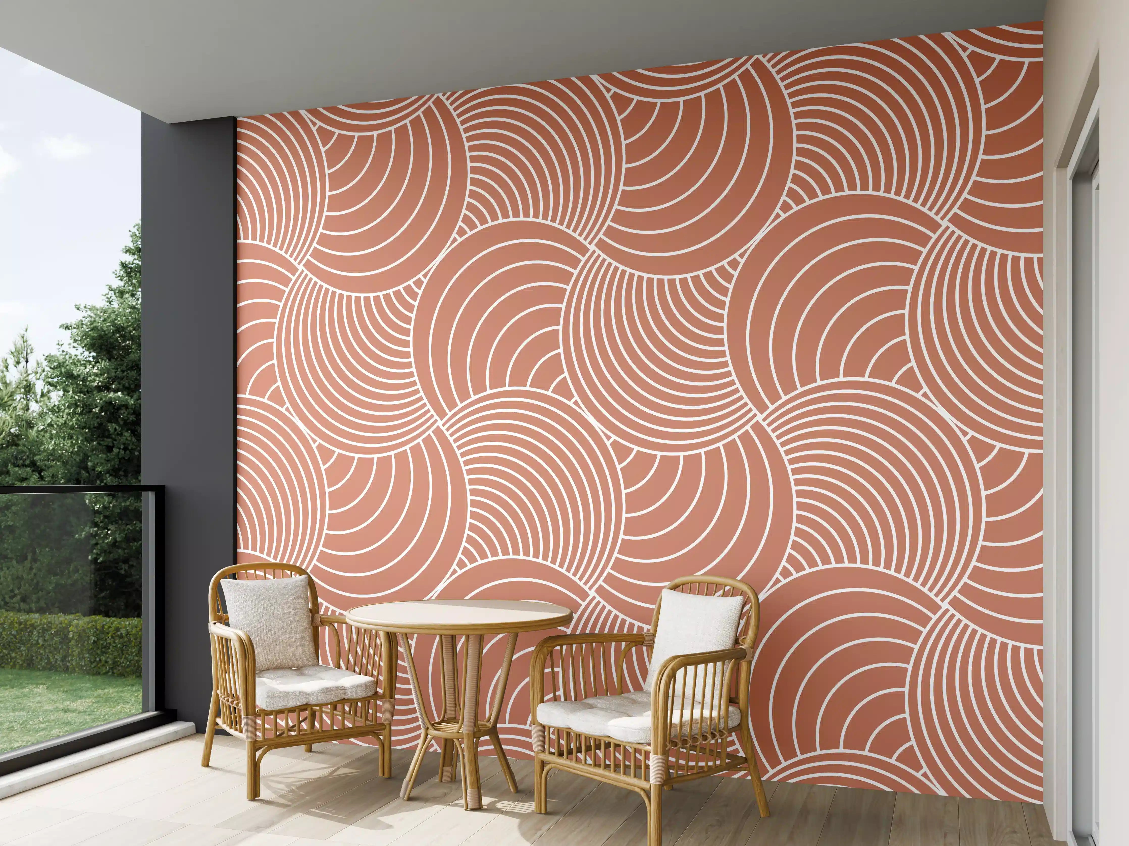 Wandverkleidung außen - Warmes Terracotta-Motiv