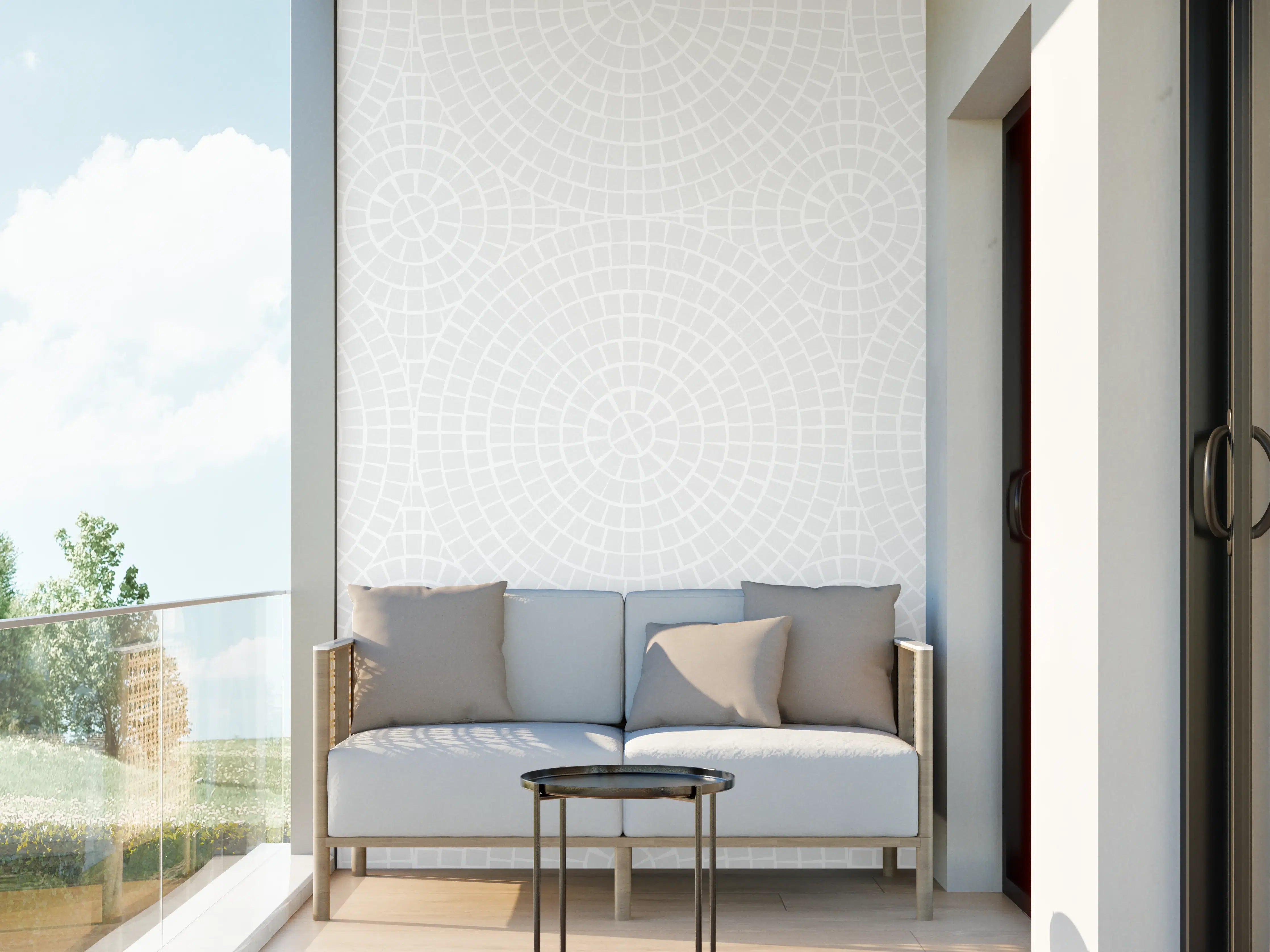 Wandverkleidung außen - Weiße Mosaik-Pietre für moderne Räume