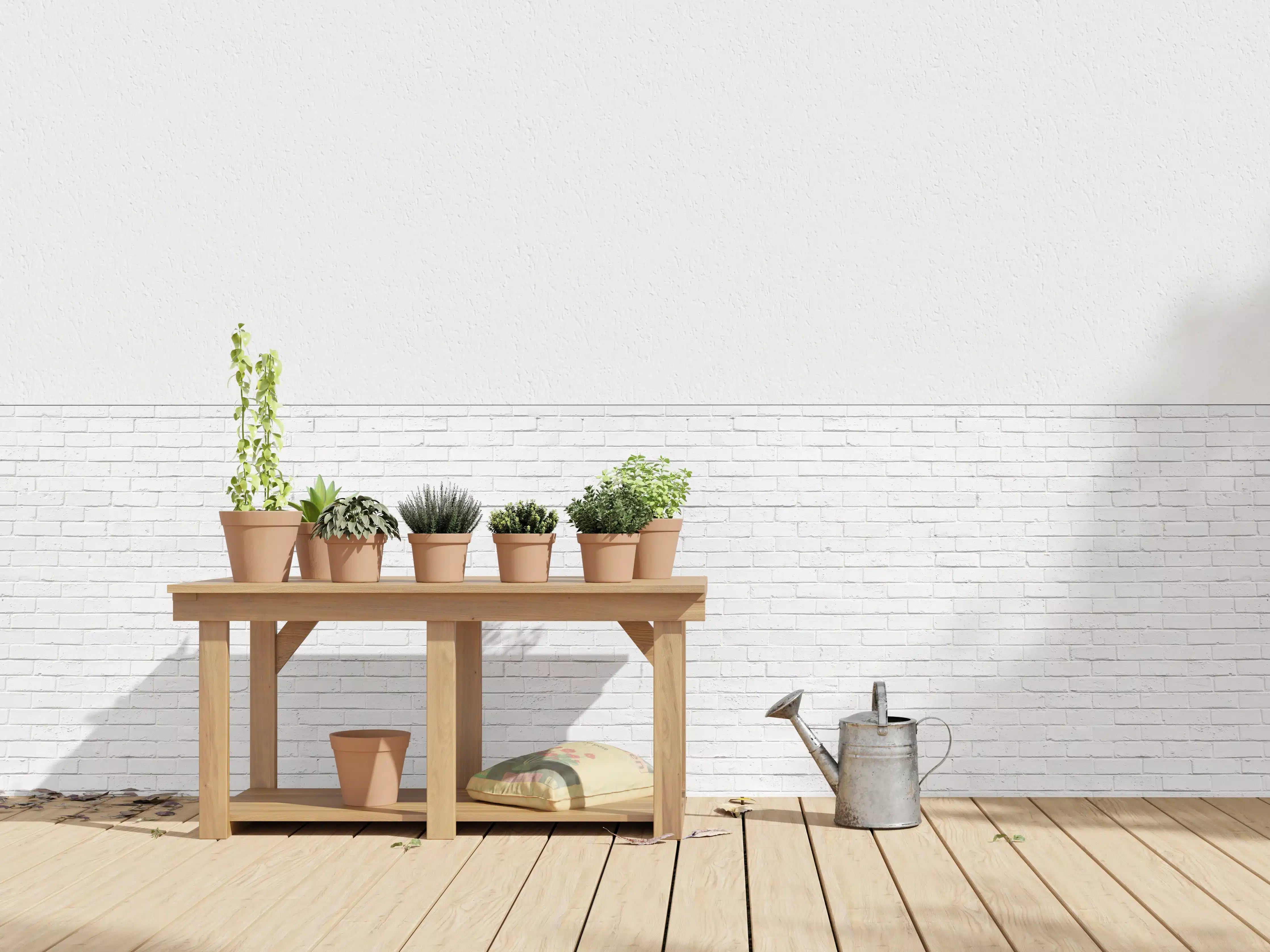 Wandverkleidung außen - Weiße veraltete Backsteinmauer