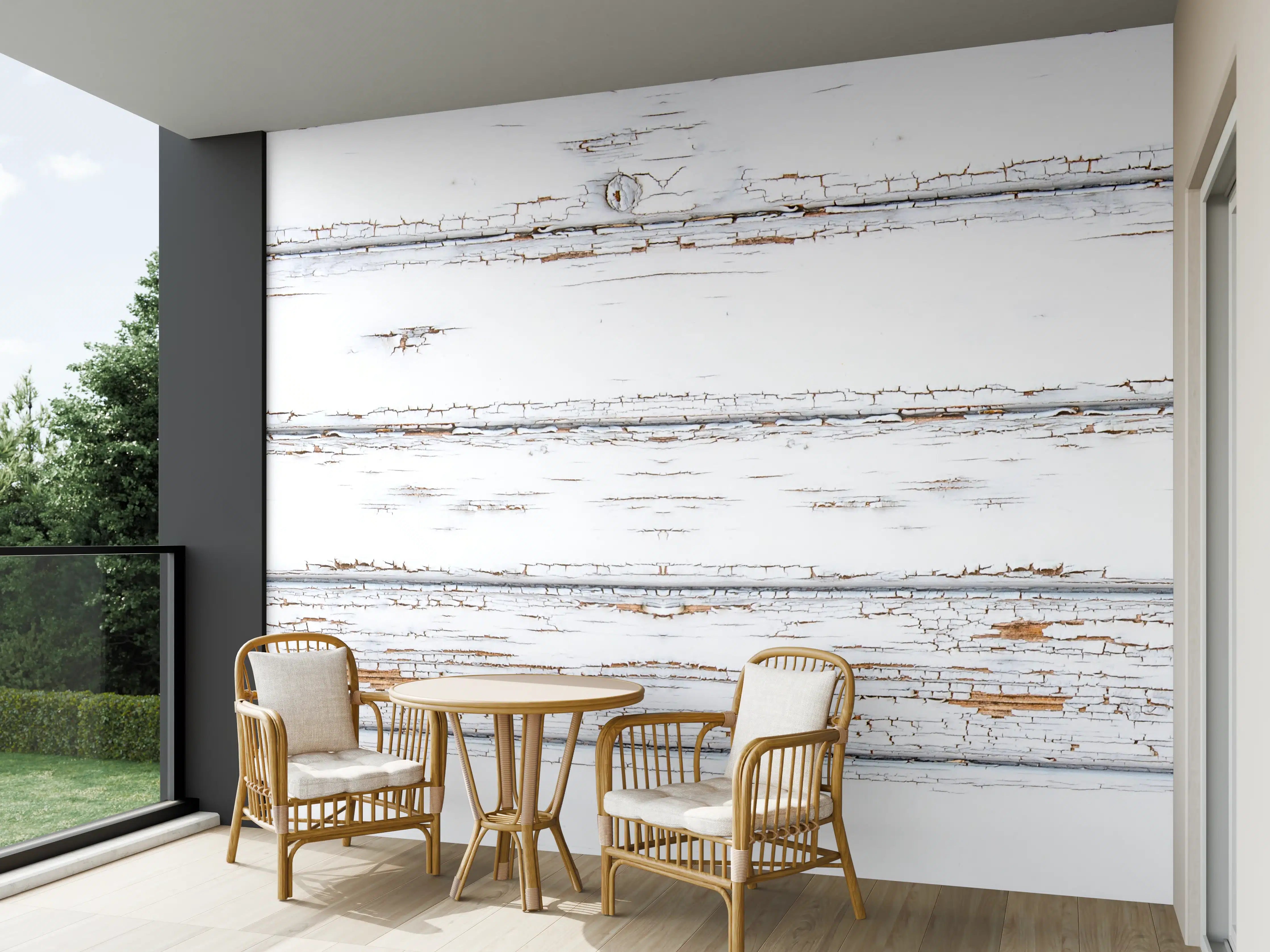 Wandverkleidung außen - Weiße zerfallenden Holz