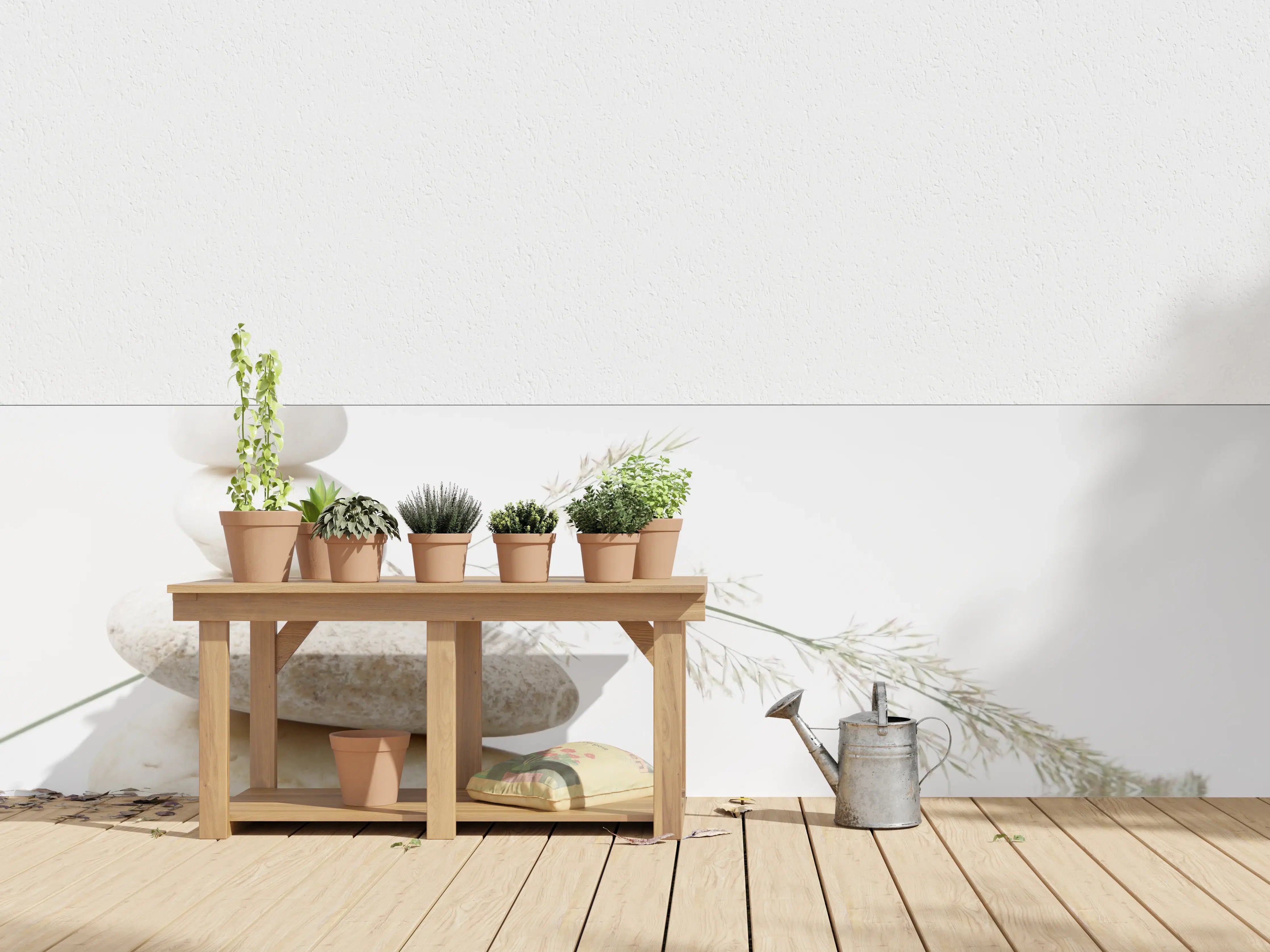 Wandverkleidung außen - Wellness-Stillleben