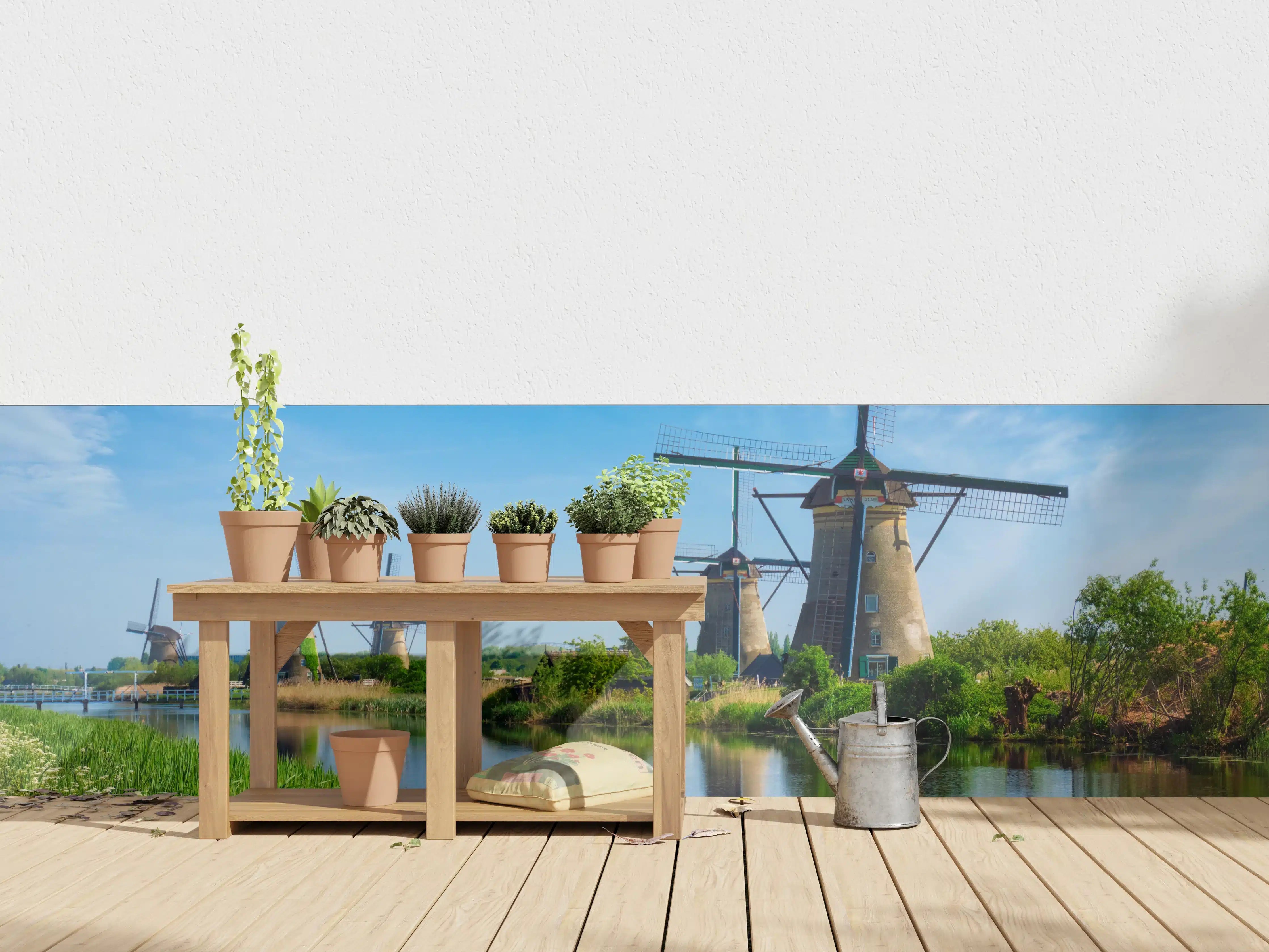 Wandverkleidung außen - Windmühlen in Kinderdijk - Holland