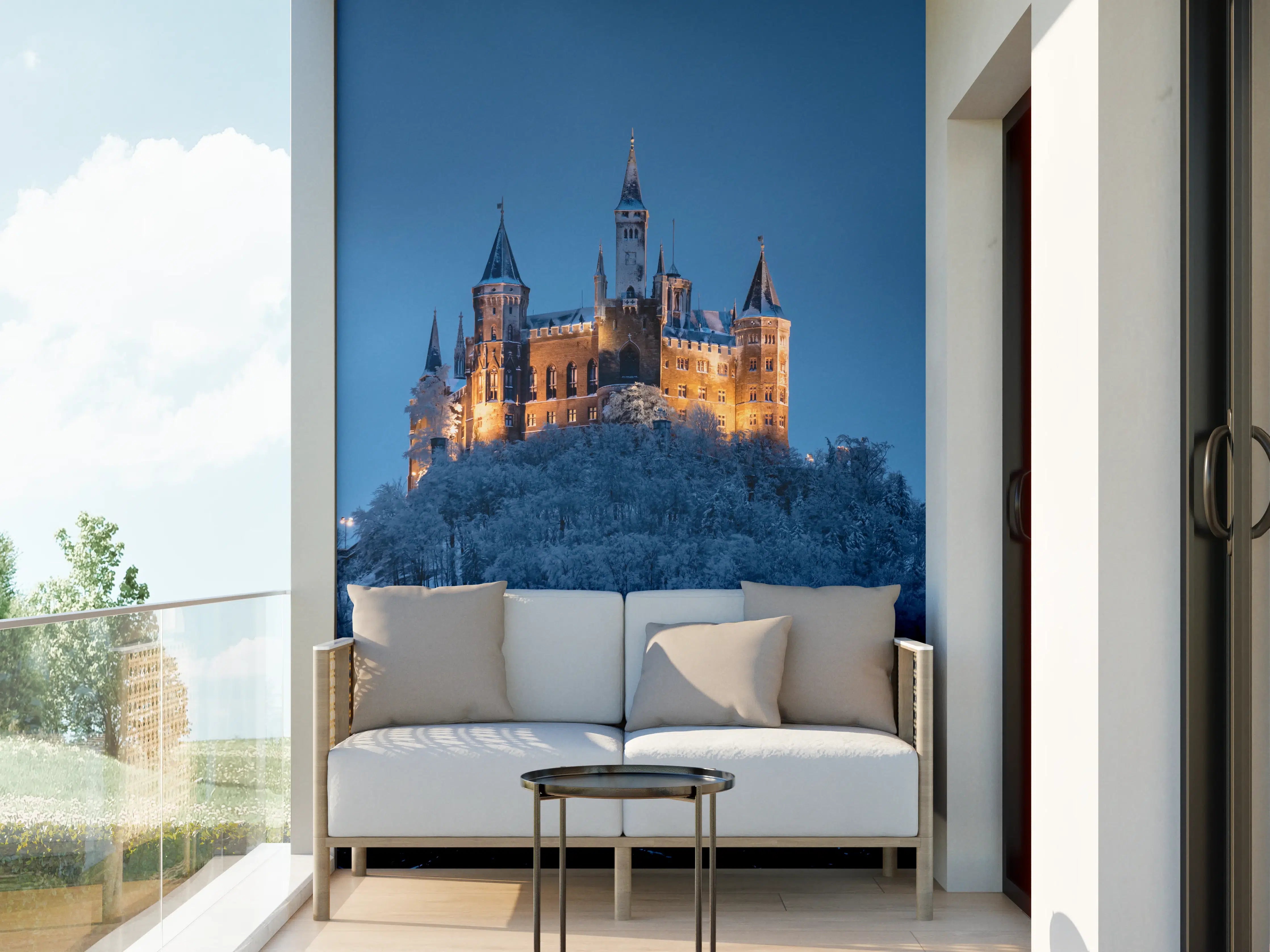 Wandverkleidung außen - Winterliche Atmosphäre - Burg von Hohenzollern