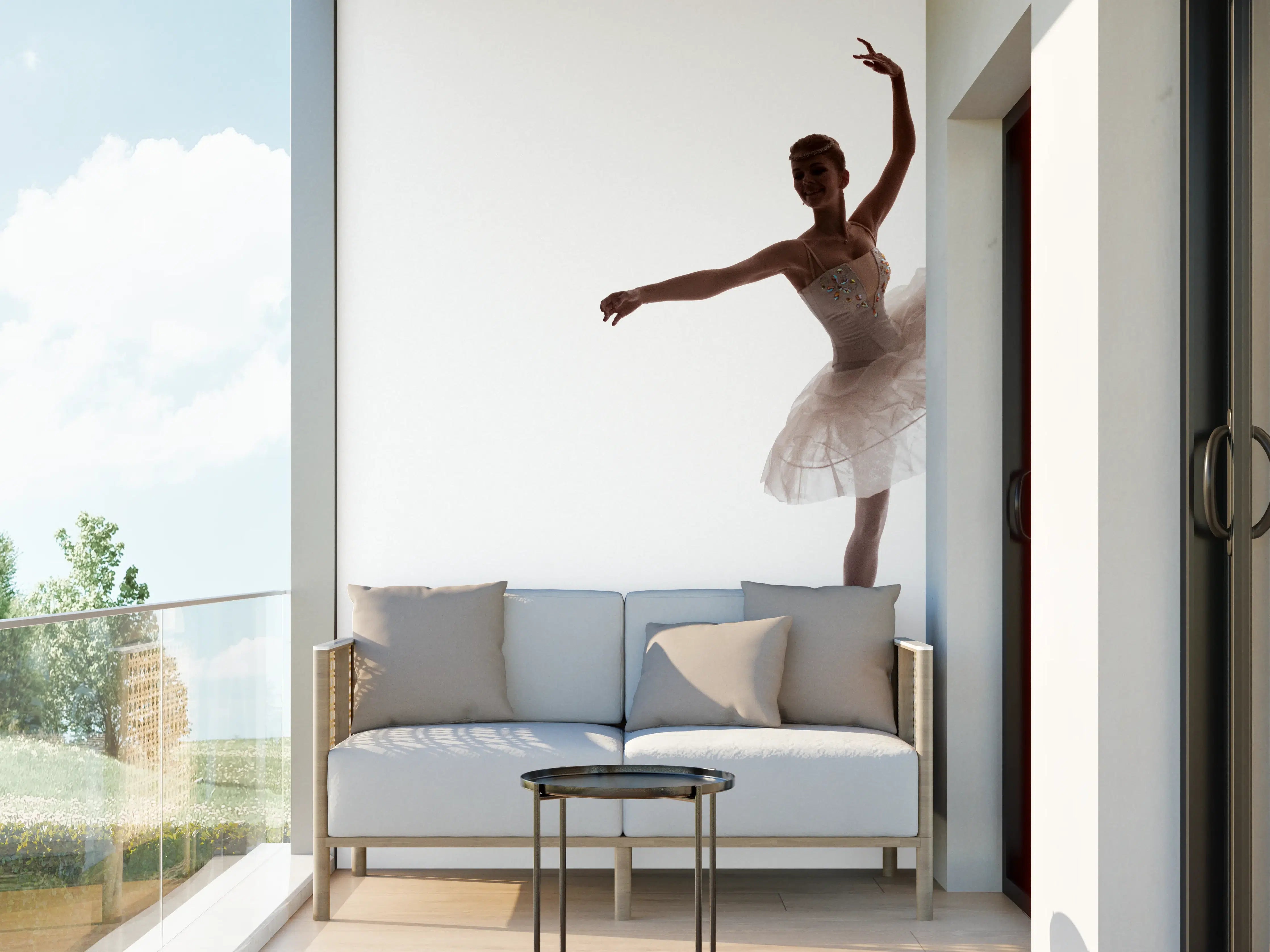 Wandverkleidung außen - Wundervolle Ballerina