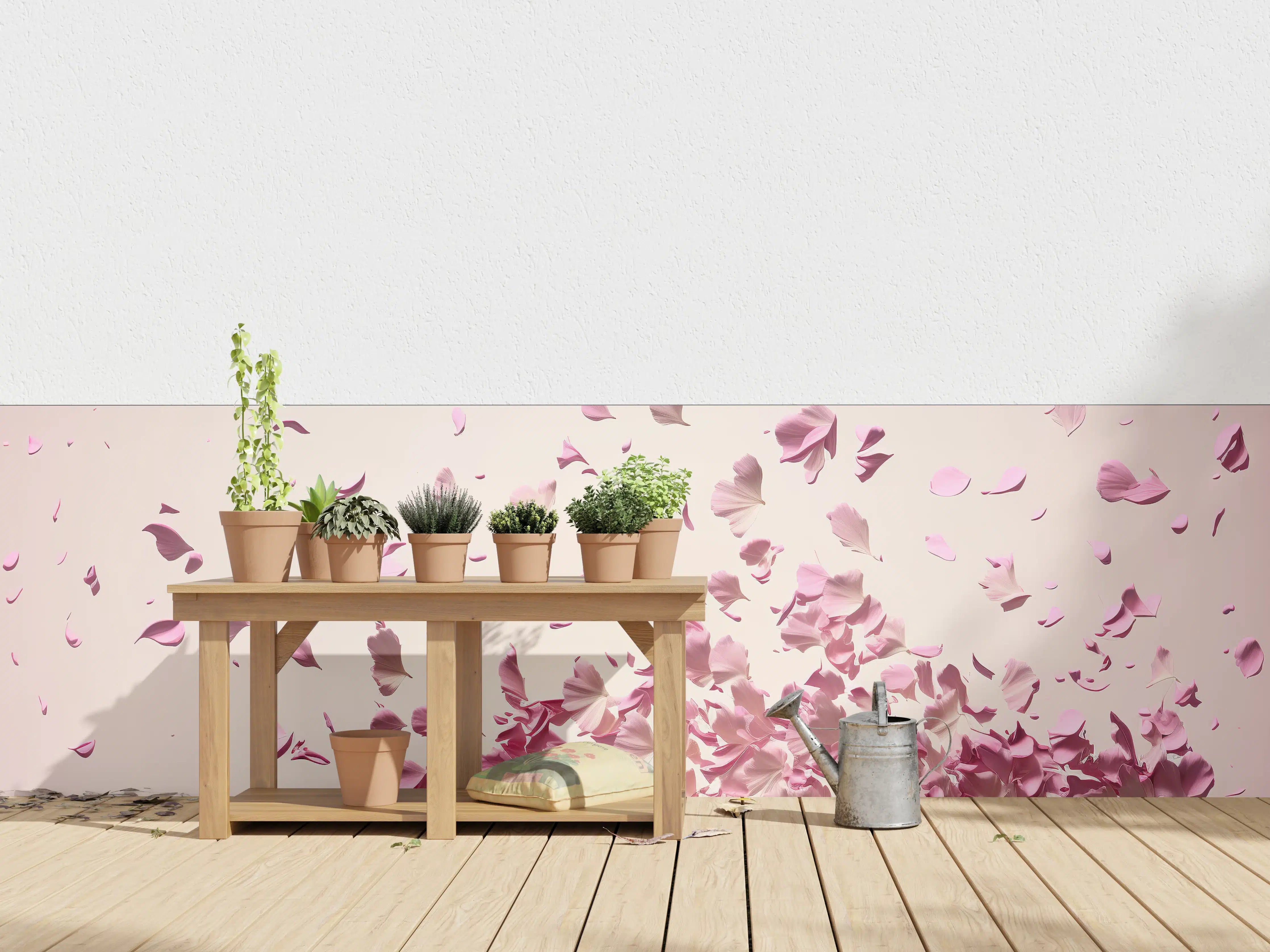 Wandverkleidung außen - Zarte Sakura-Blütenpracht Explosion
