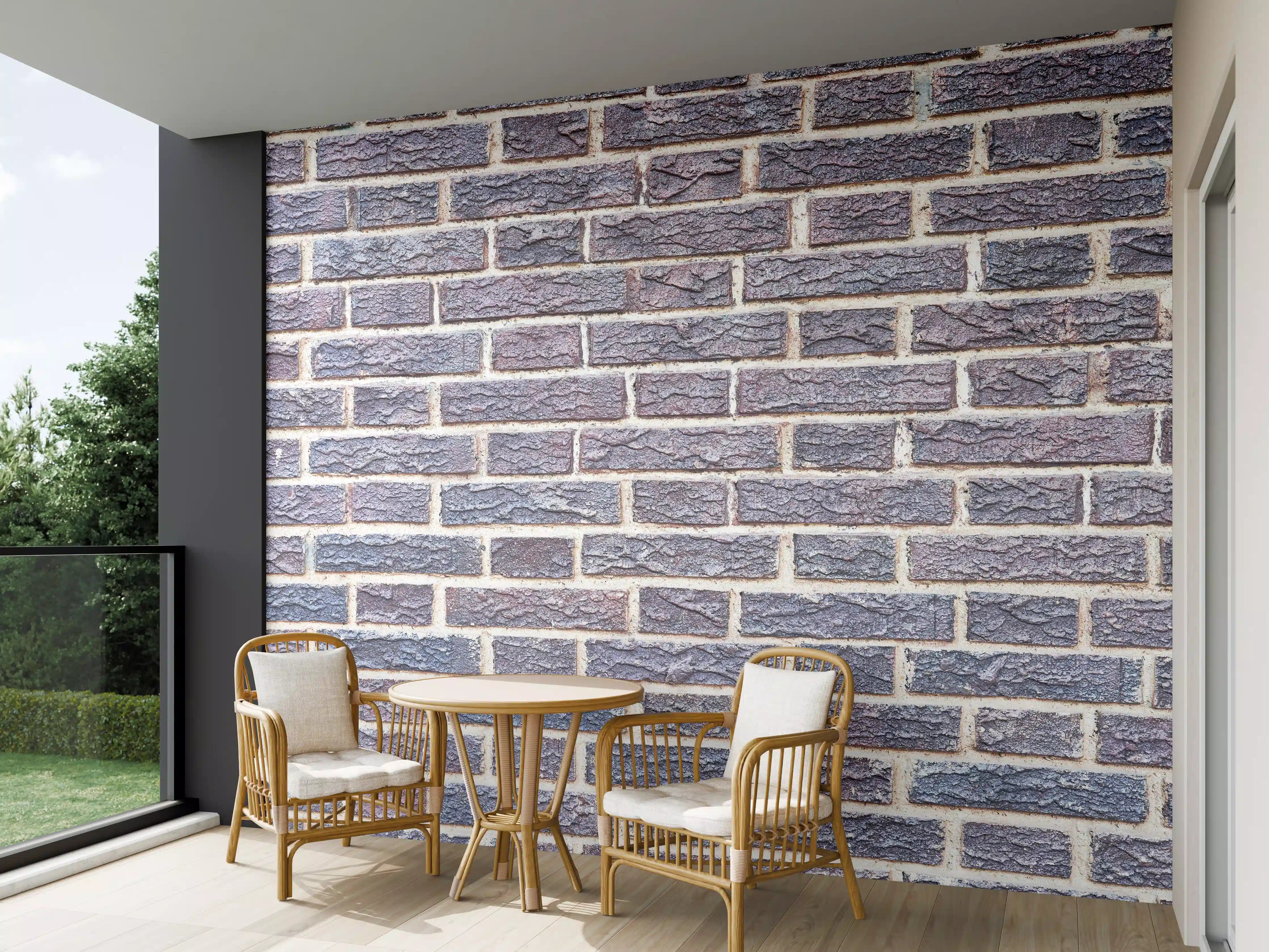 Wandverkleidung außen - Zementmauertextur mit rissigen Fliesen