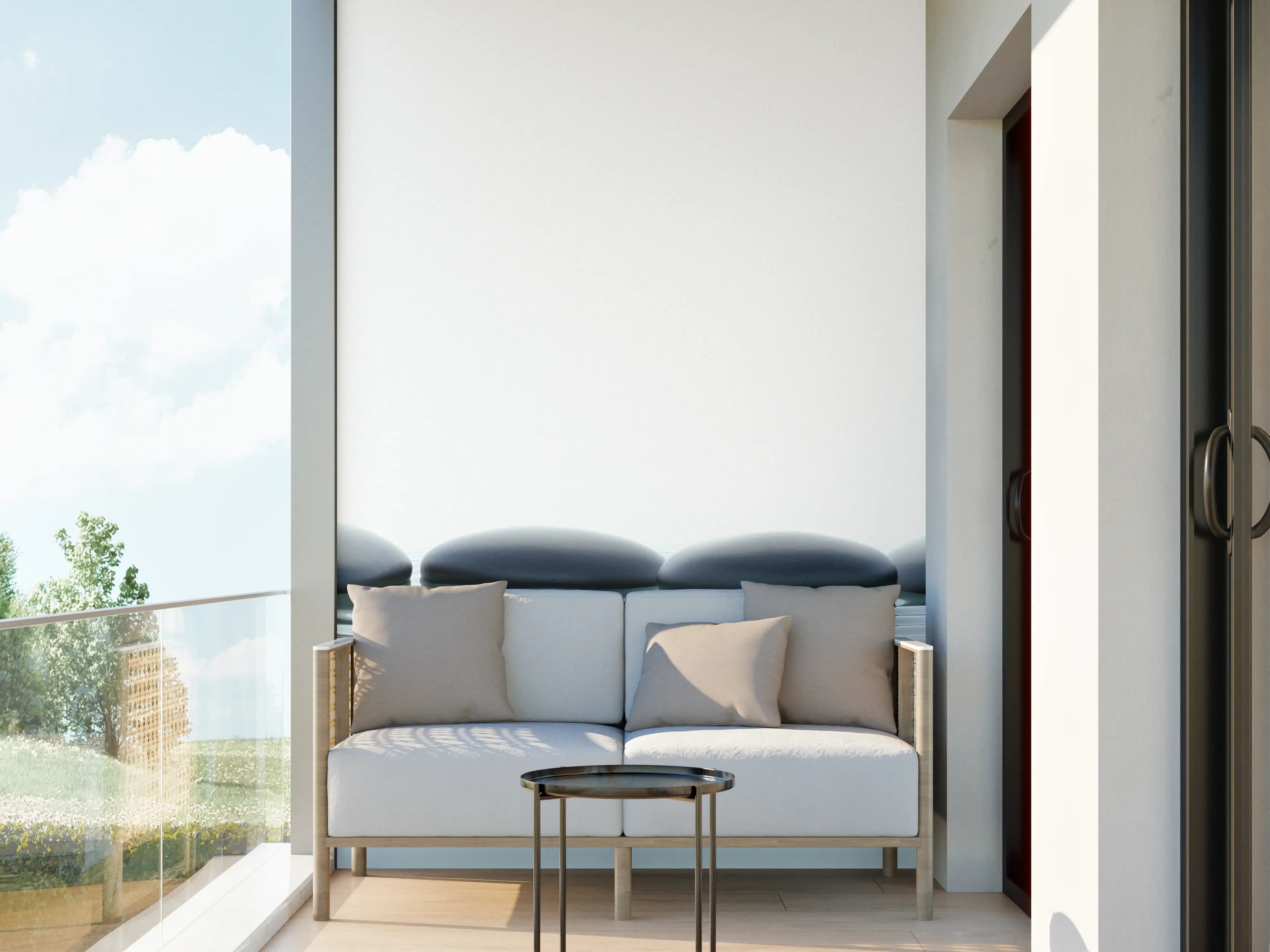 Wandverkleidung außen - Zen-Steine im Wasser mit Wellen