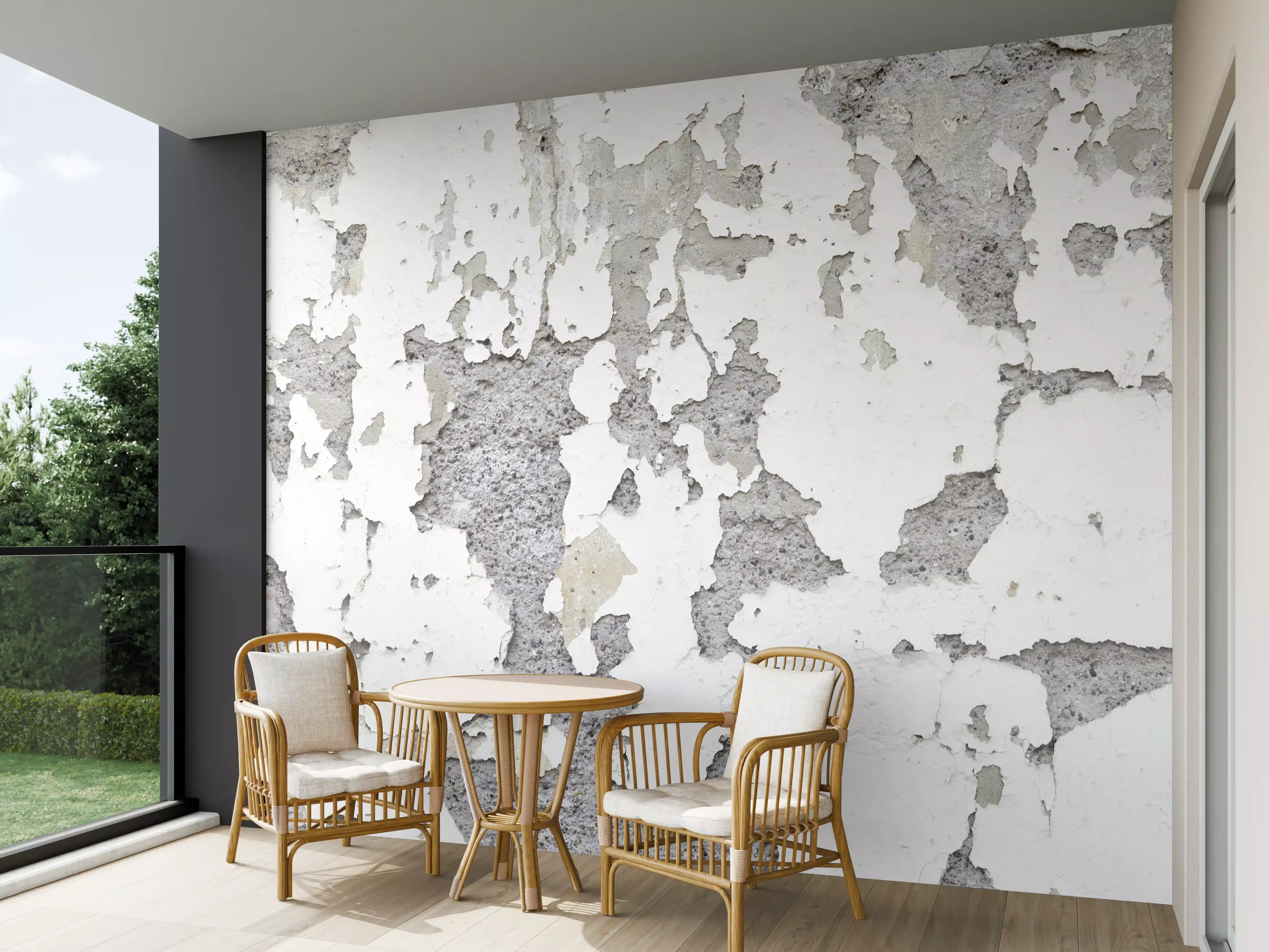 Wandverkleidung außen - Zerplatze Fassade eines alten Hauses