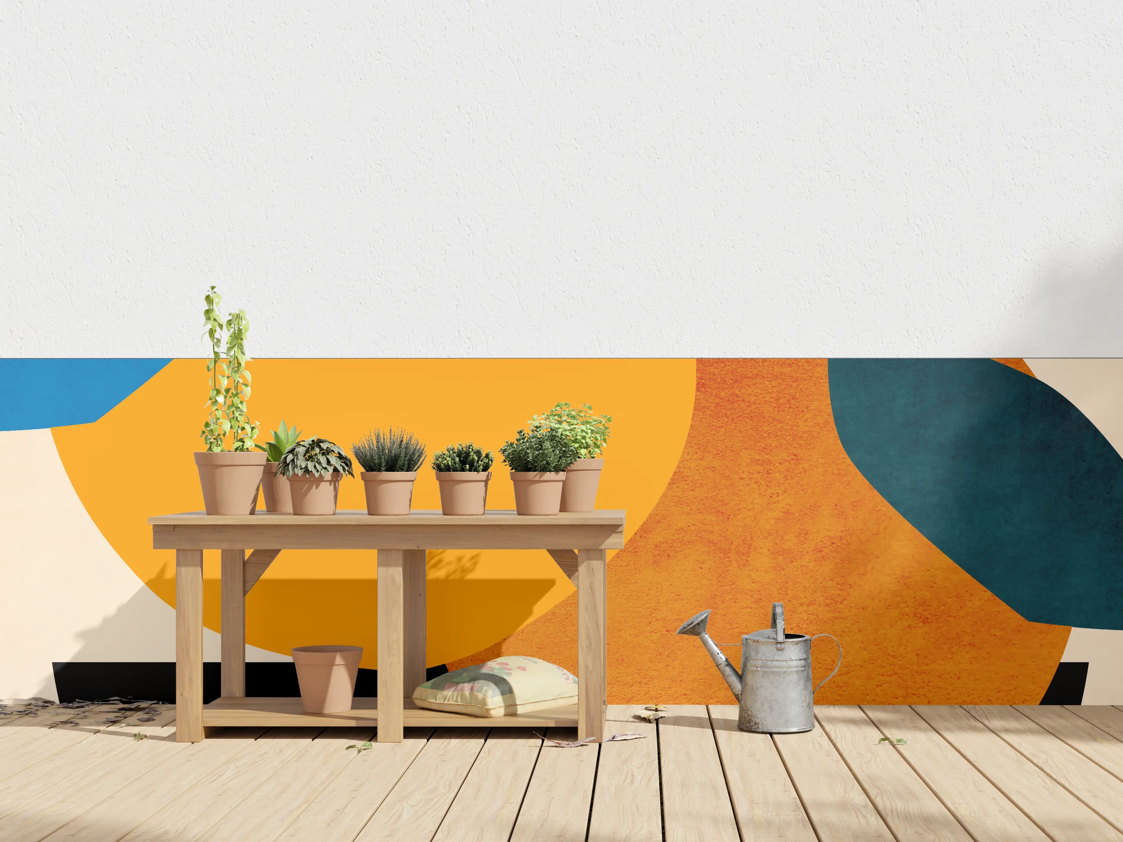 Wandverkleidung außen - Zwei Orangen - Zeichnung