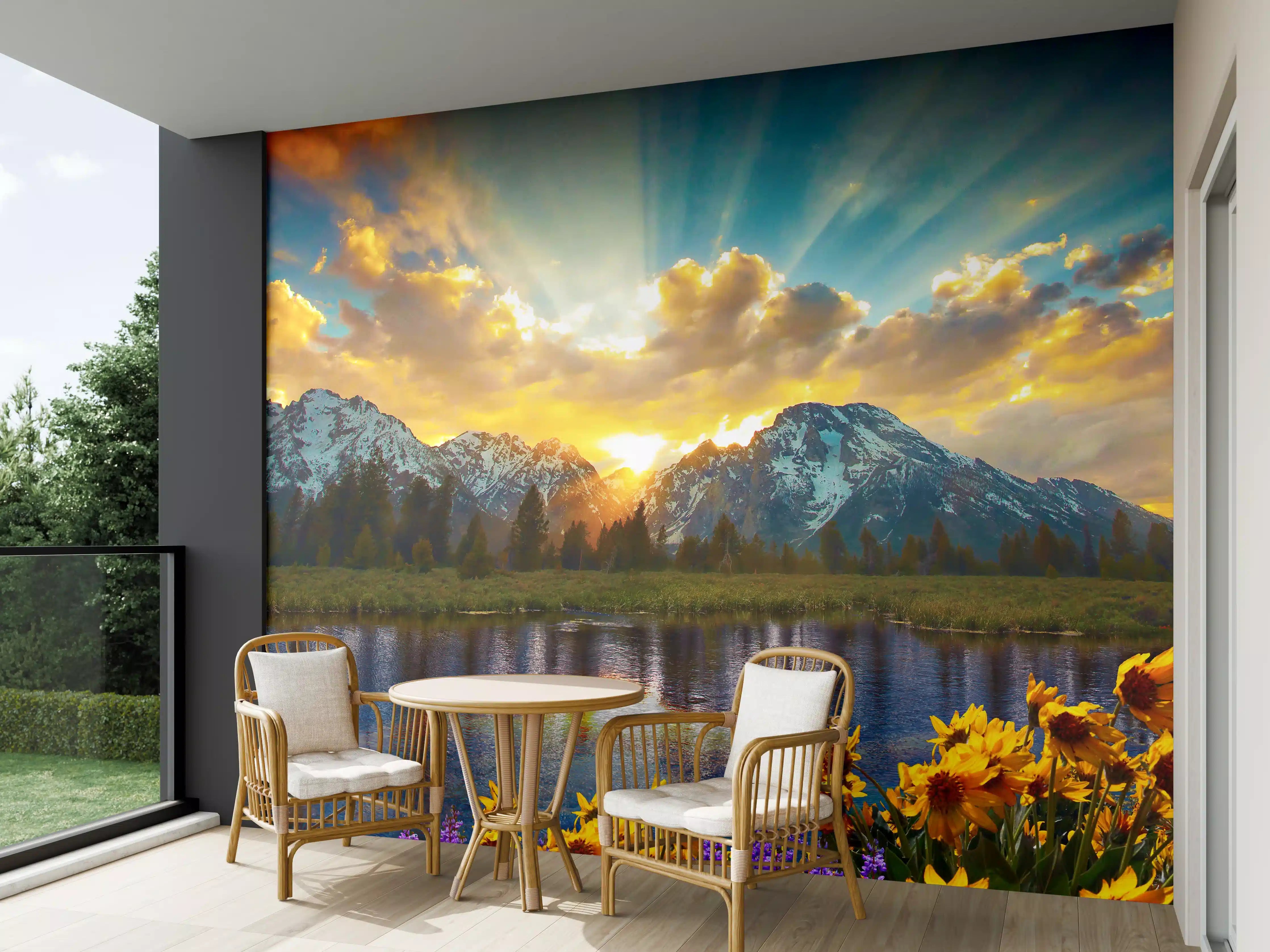 Wandverkleidung außen - einzigartiges Lichtspiel im Grand Teton