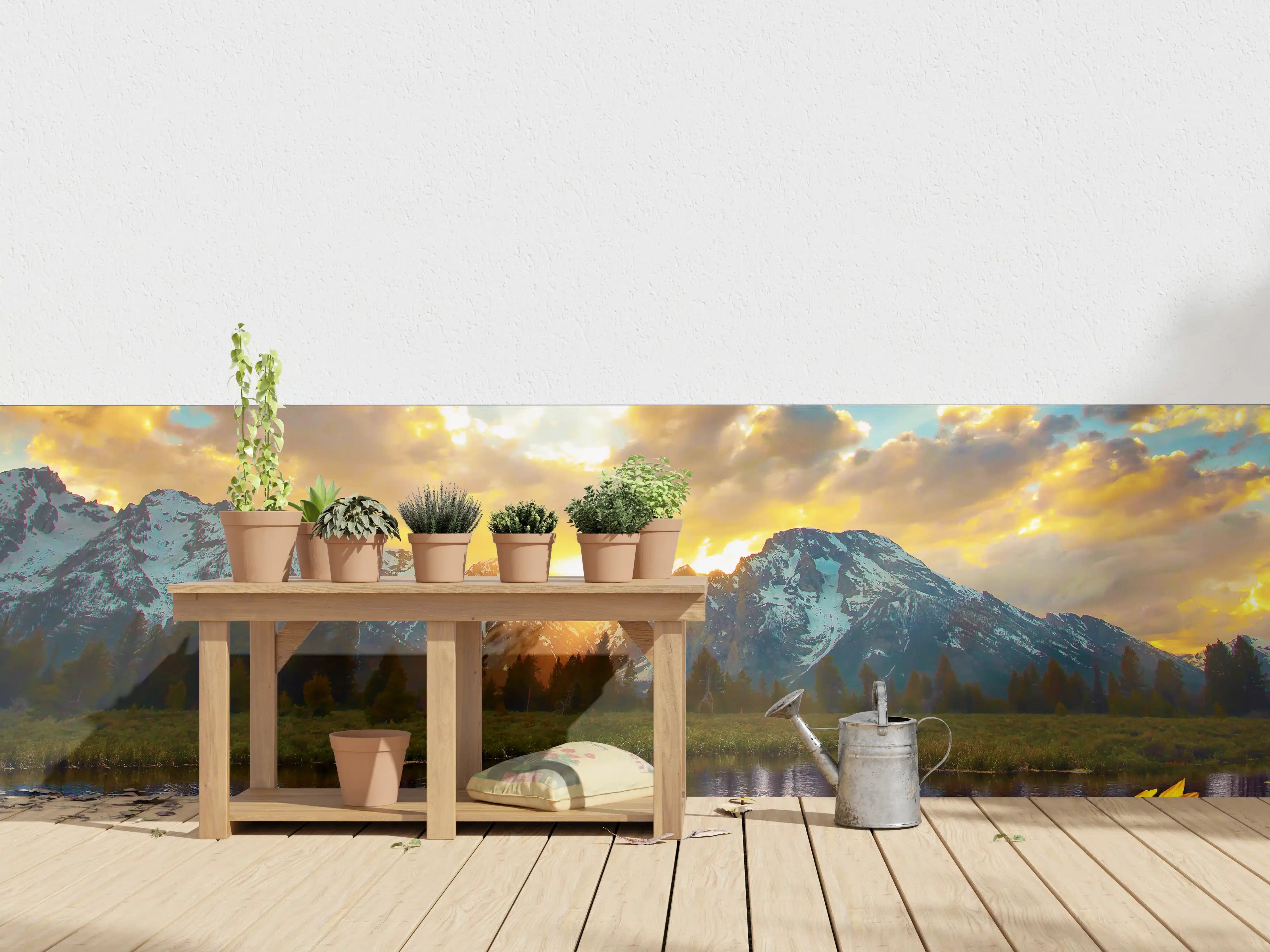 Wandverkleidung außen - einzigartiges Lichtspiel im Grand Teton