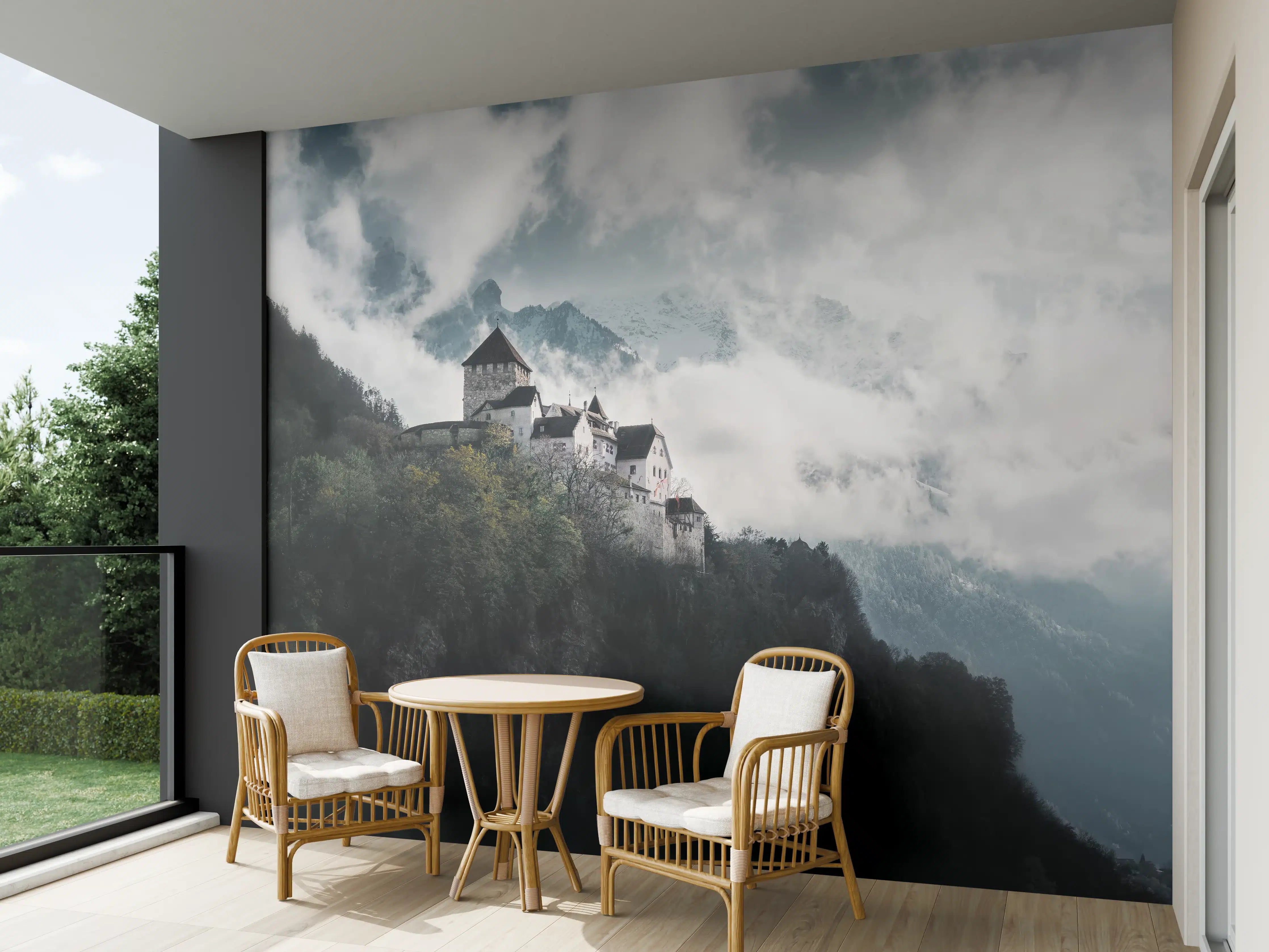 Wandverkleidung außen - herausragendes Schloss Vaduz