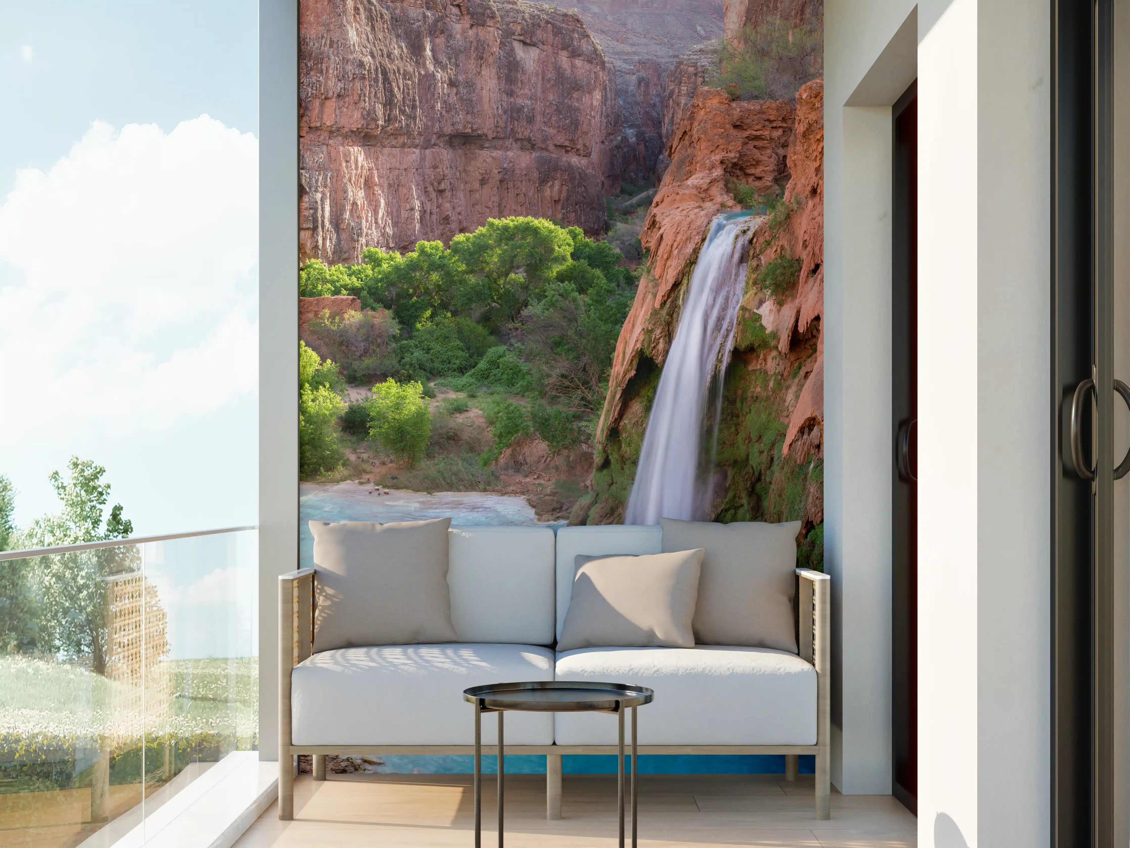 Wandverkleidung außen - paradiesischer Anblick der Havasu Falls