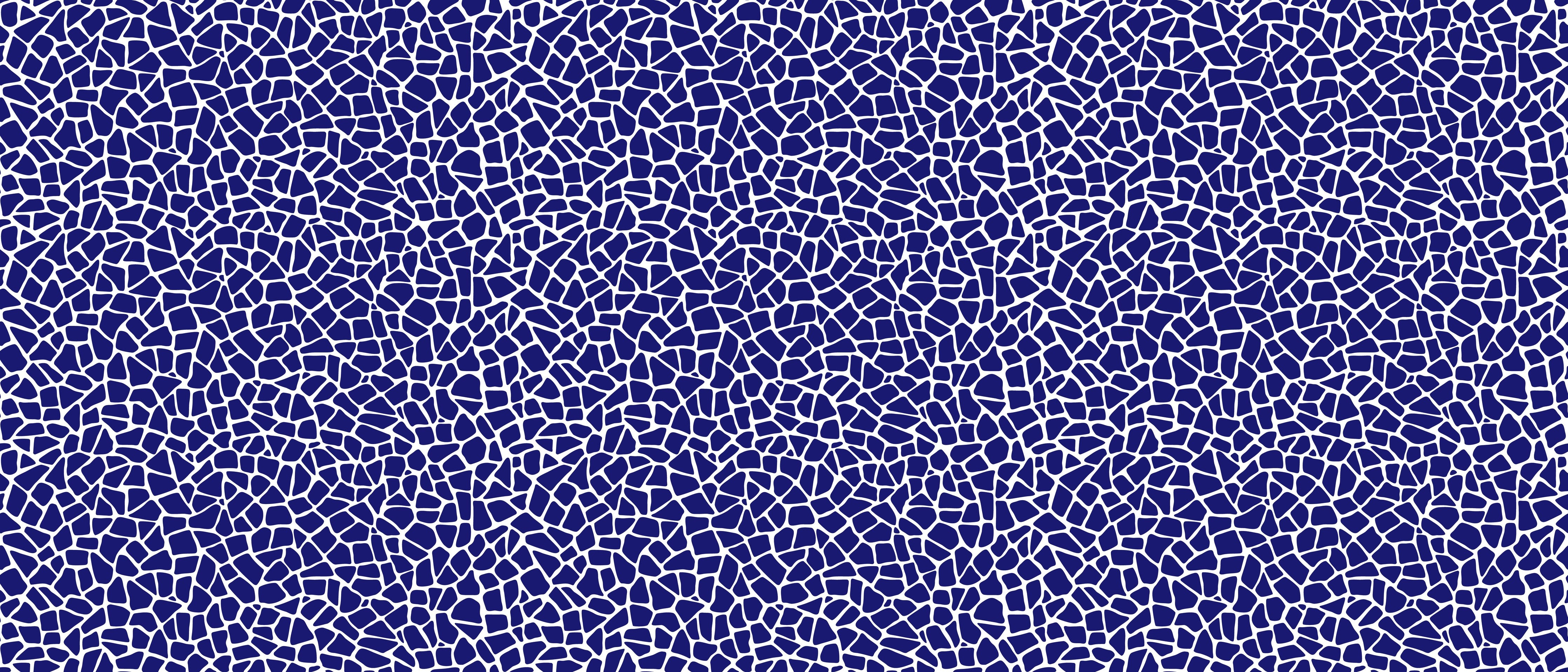 Waschbecken-Rückwand-Abstraktes Mosaikmuster Blau Weiß