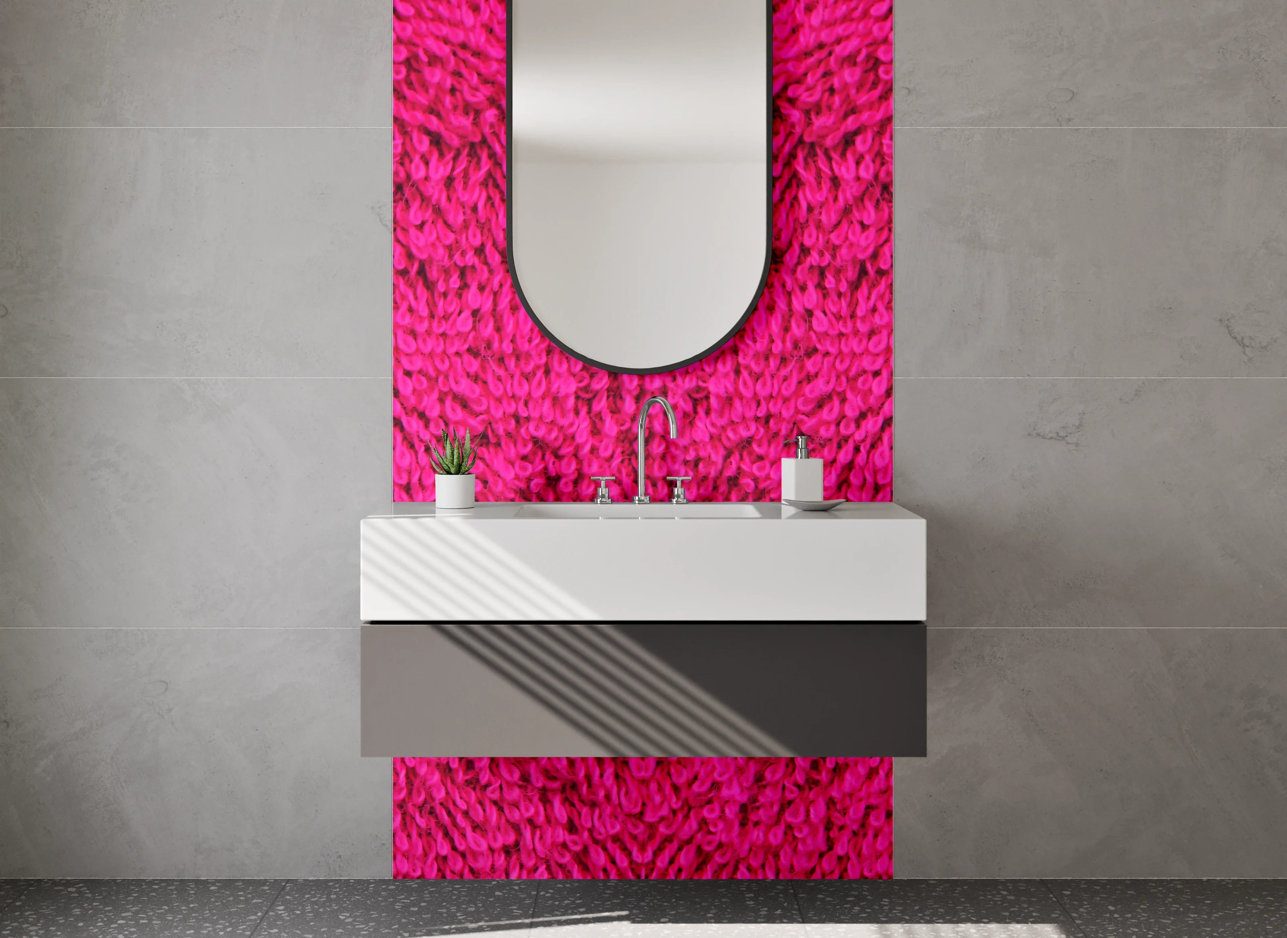 Waschbecken-Rückwand - Abstraktes Pink Muster Textur