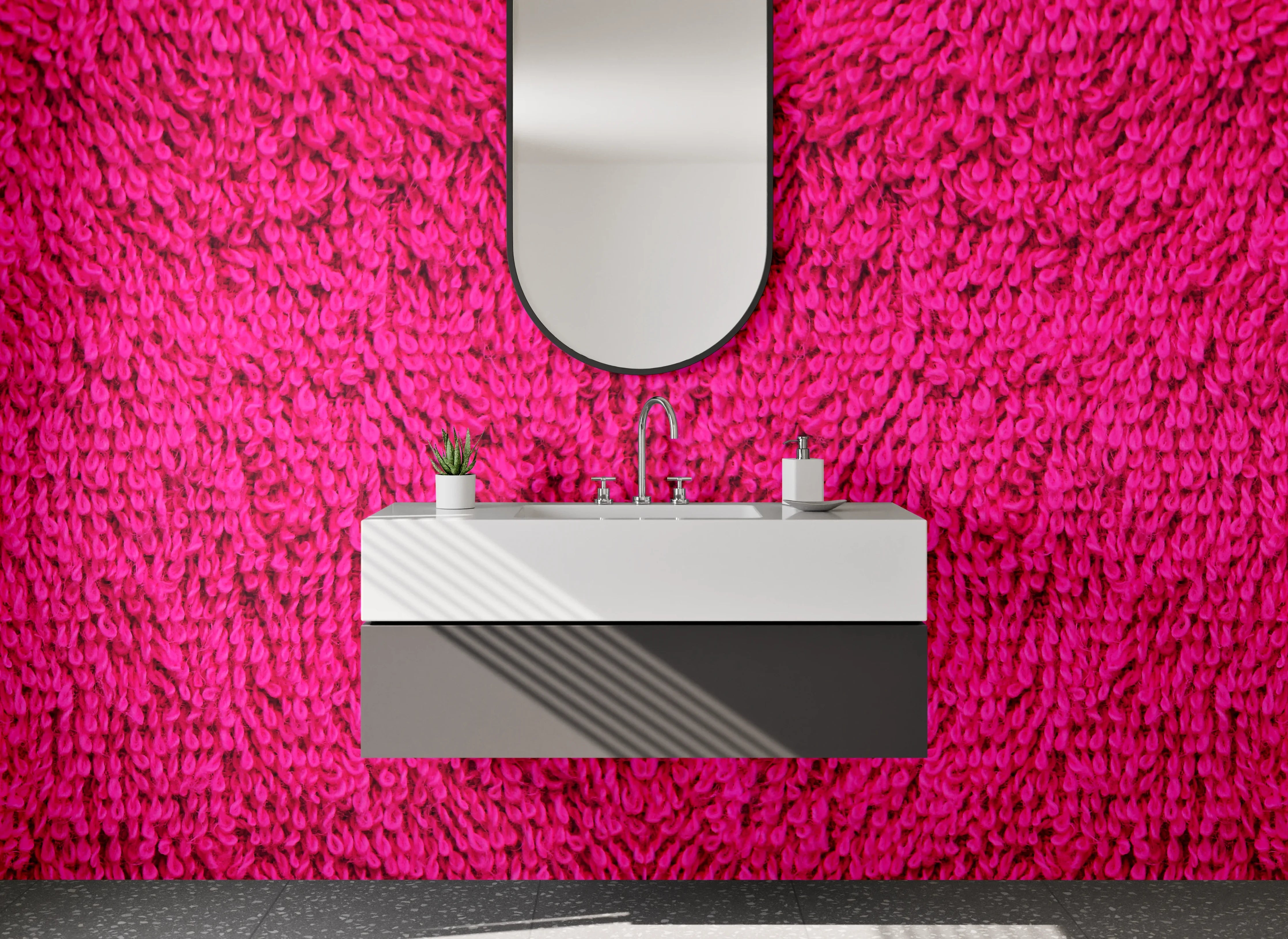 Waschbecken-Rückwand - Abstraktes Pink Muster Textur