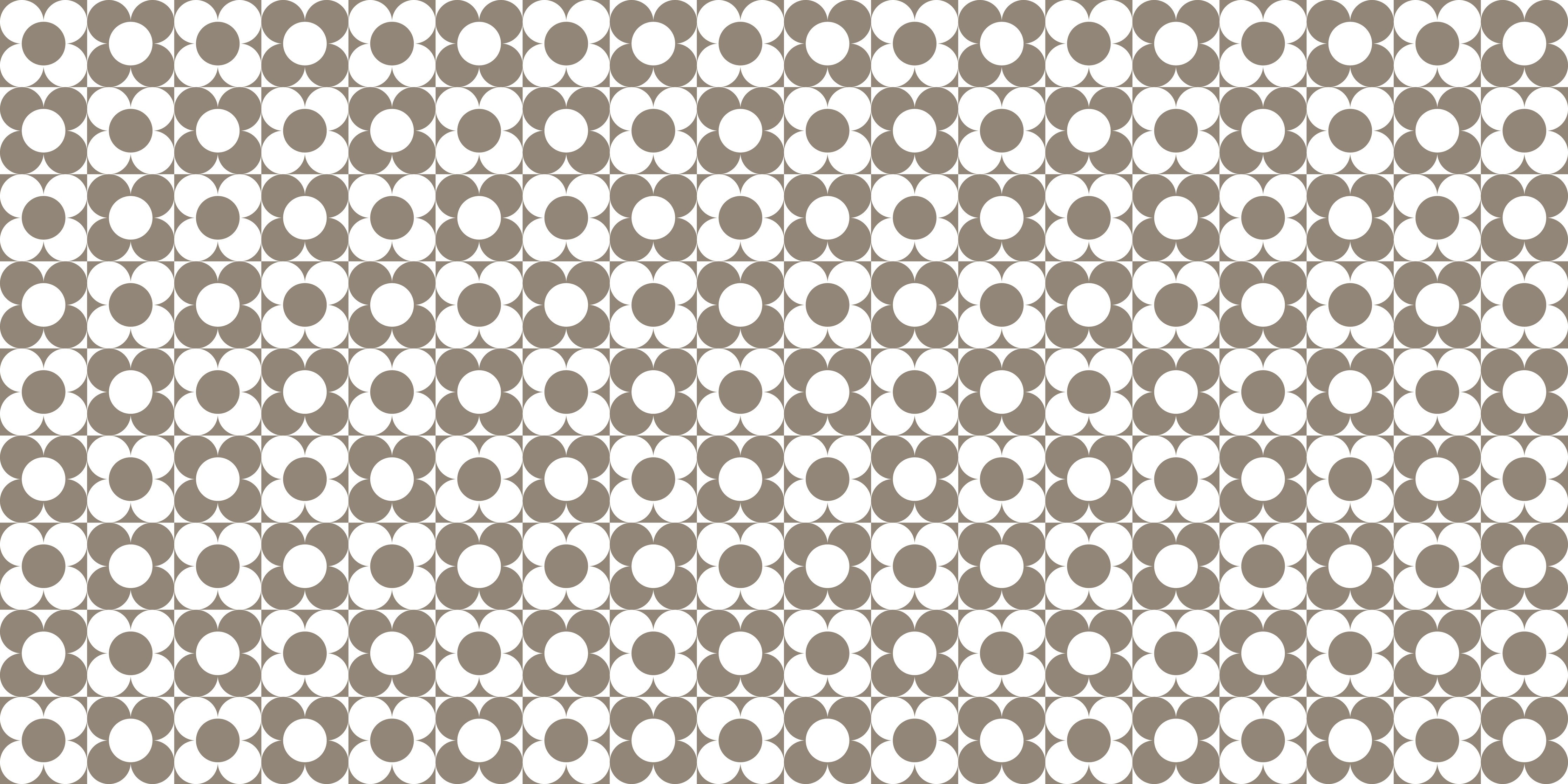 Waschbecken-Rückwand-Braun-Grau Geometrie Vintage Muster