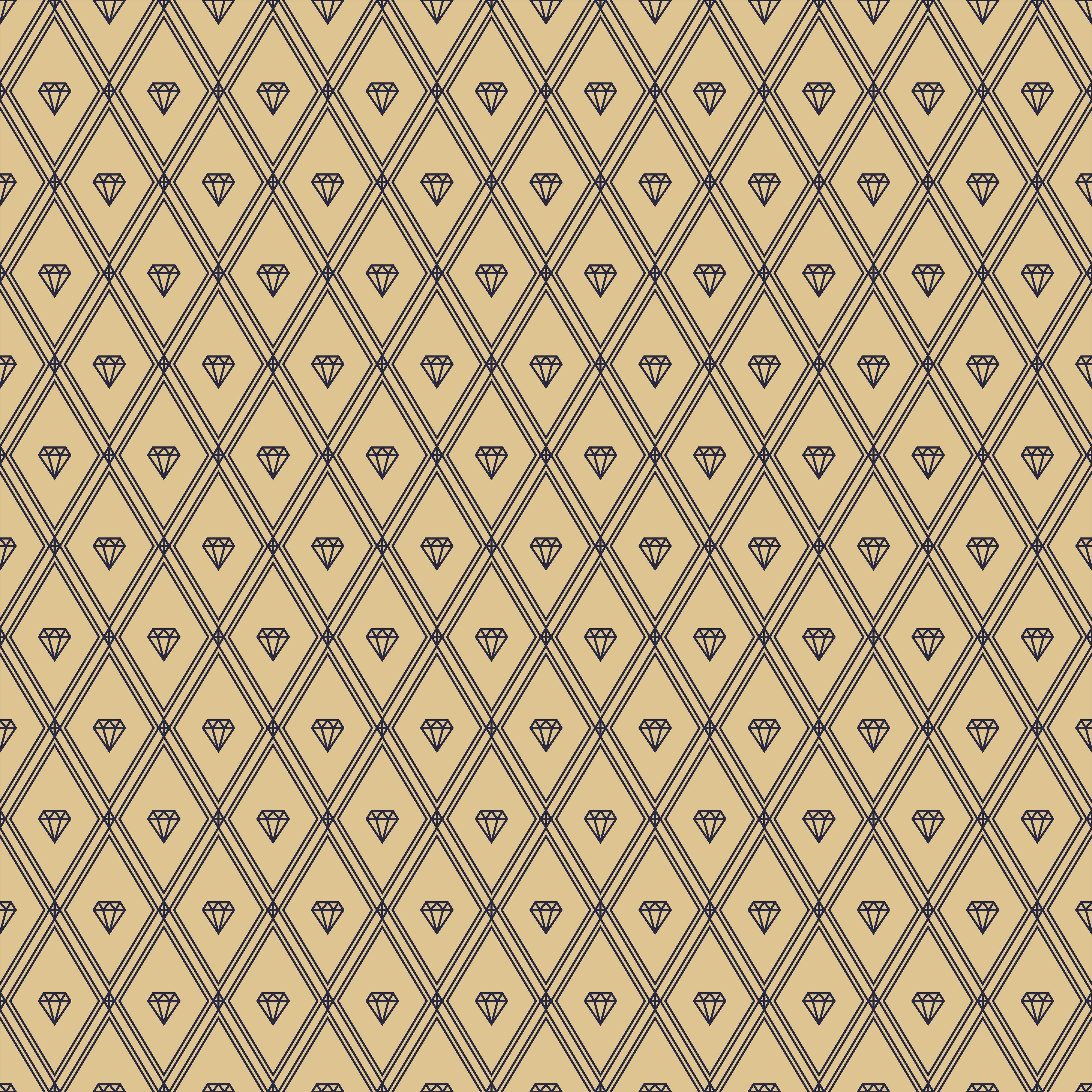 Waschbecken-Rückwand-Diamant Muster Art Deco Beige
