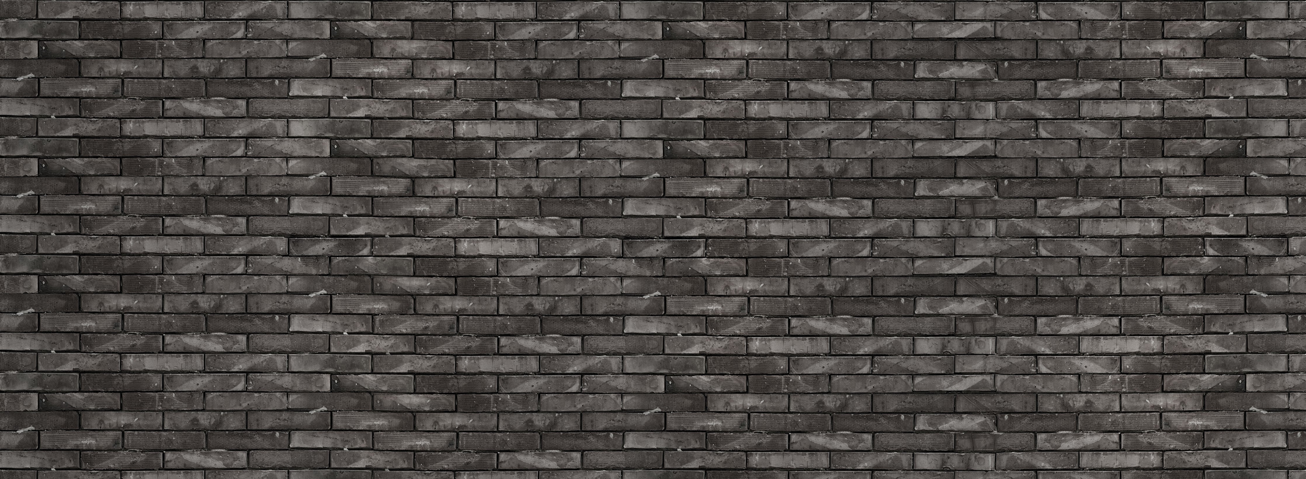 Waschbecken-Rückwand-Dunkle Backstein-Optik Fliesenwand