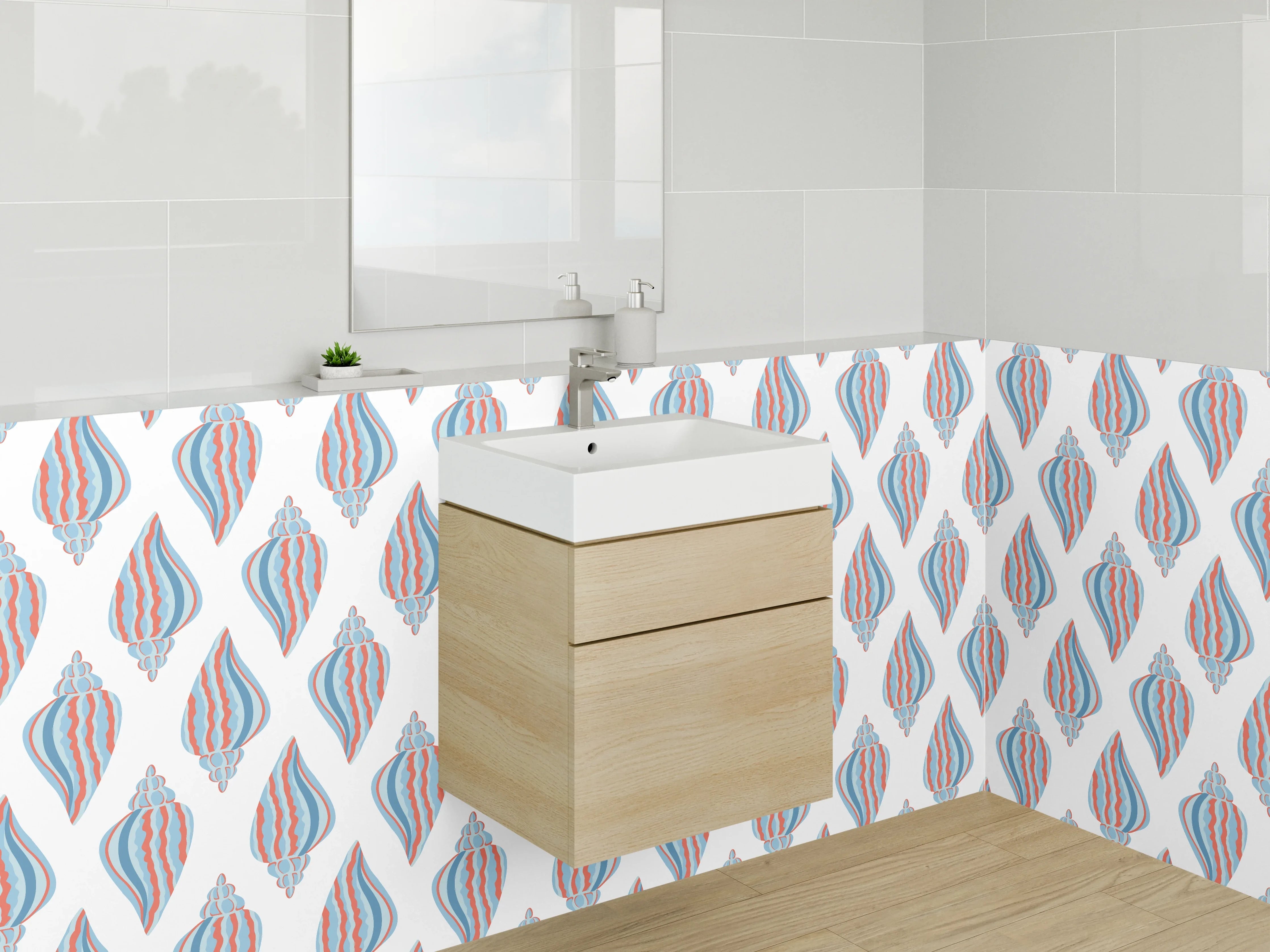 Waschbecken-Rückwand - Elegante Grautöne für Badezimmer-Rückwände