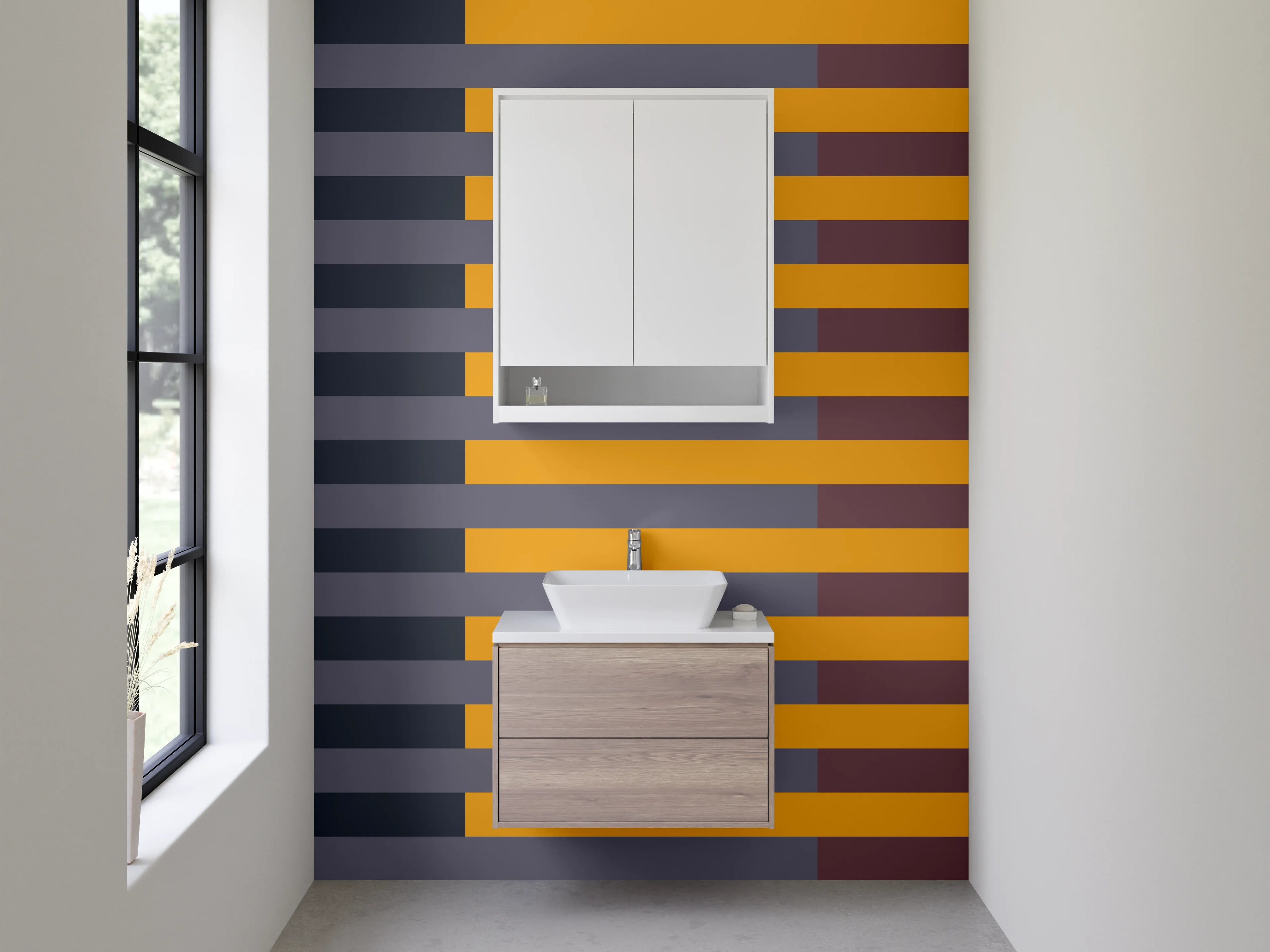 Waschbecken-Rückwand - Elegante Grautöne für dein Badezimmer