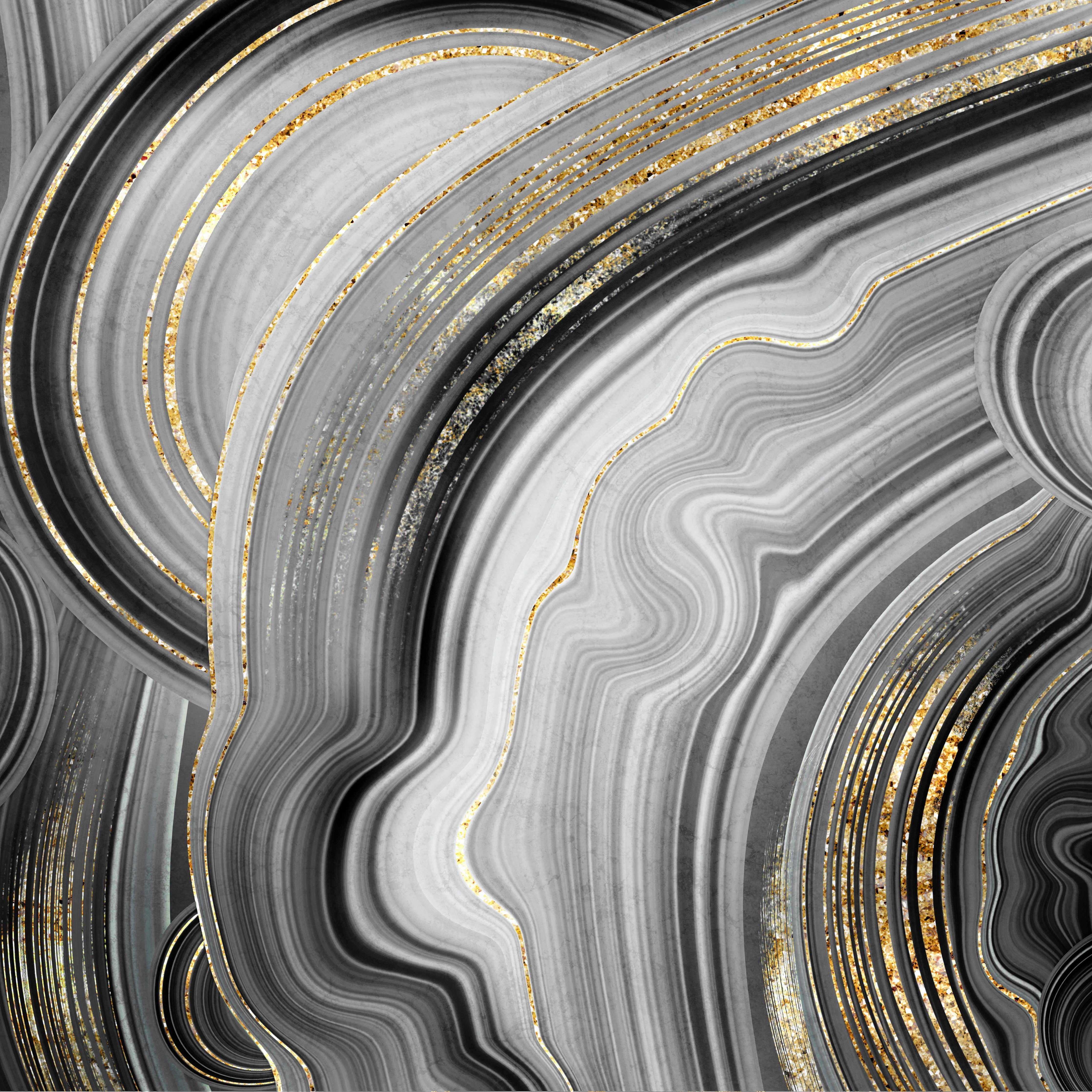 Waschbecken-Rückwand-Elegantes Marmor-Design in Schwarz-Gold