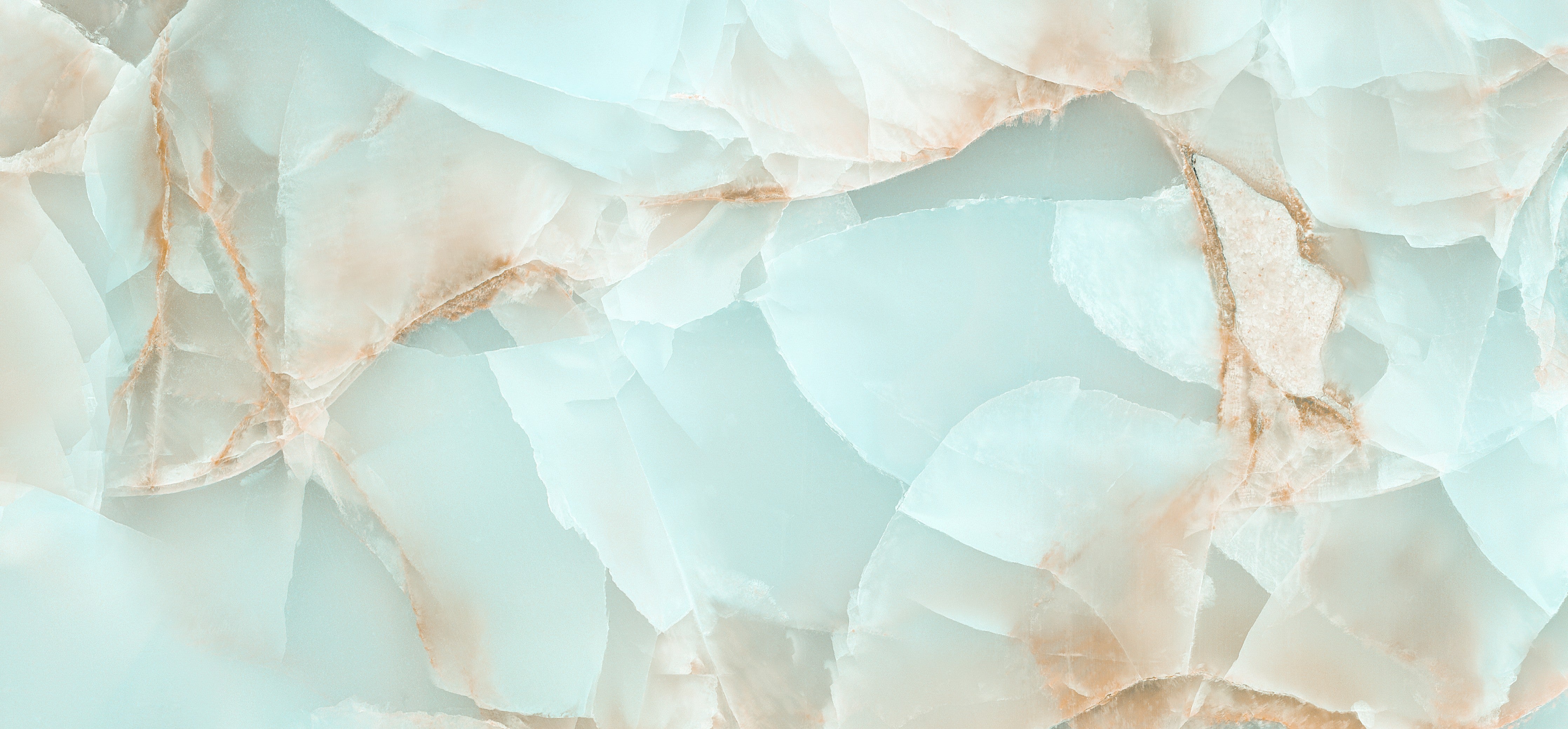 Waschbecken-Rückwand-Exklusives Marmor-Onyx Design hellblau