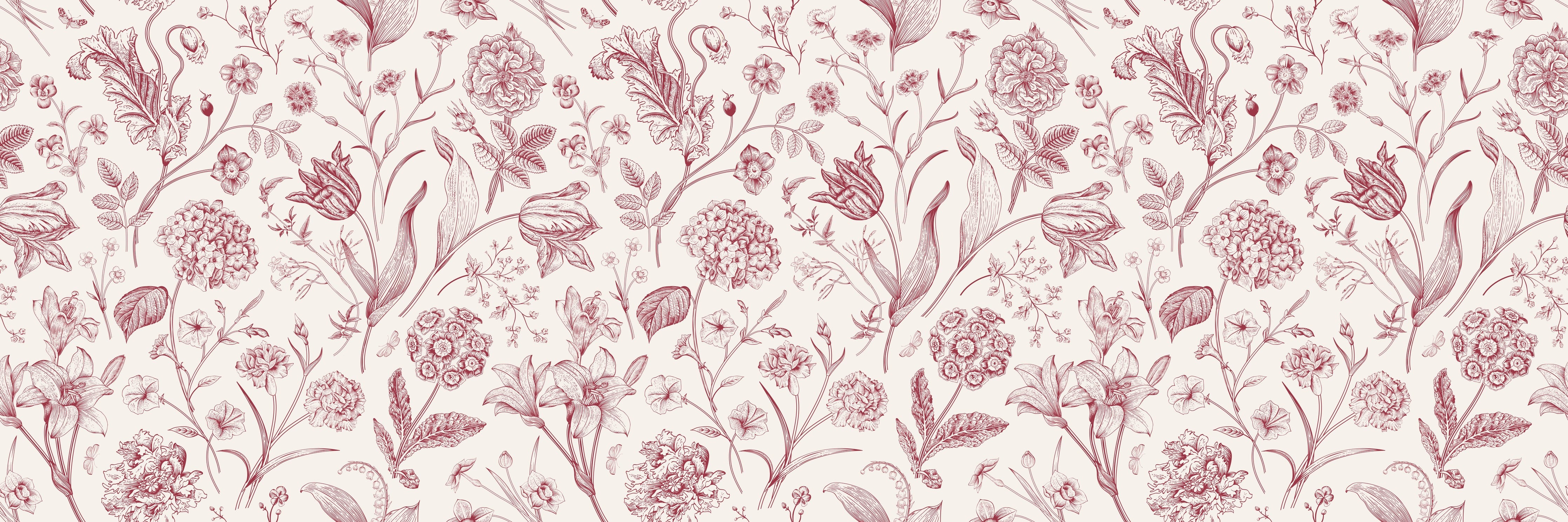 Waschbecken-Rückwand-Florales Muster Rosa Vintage