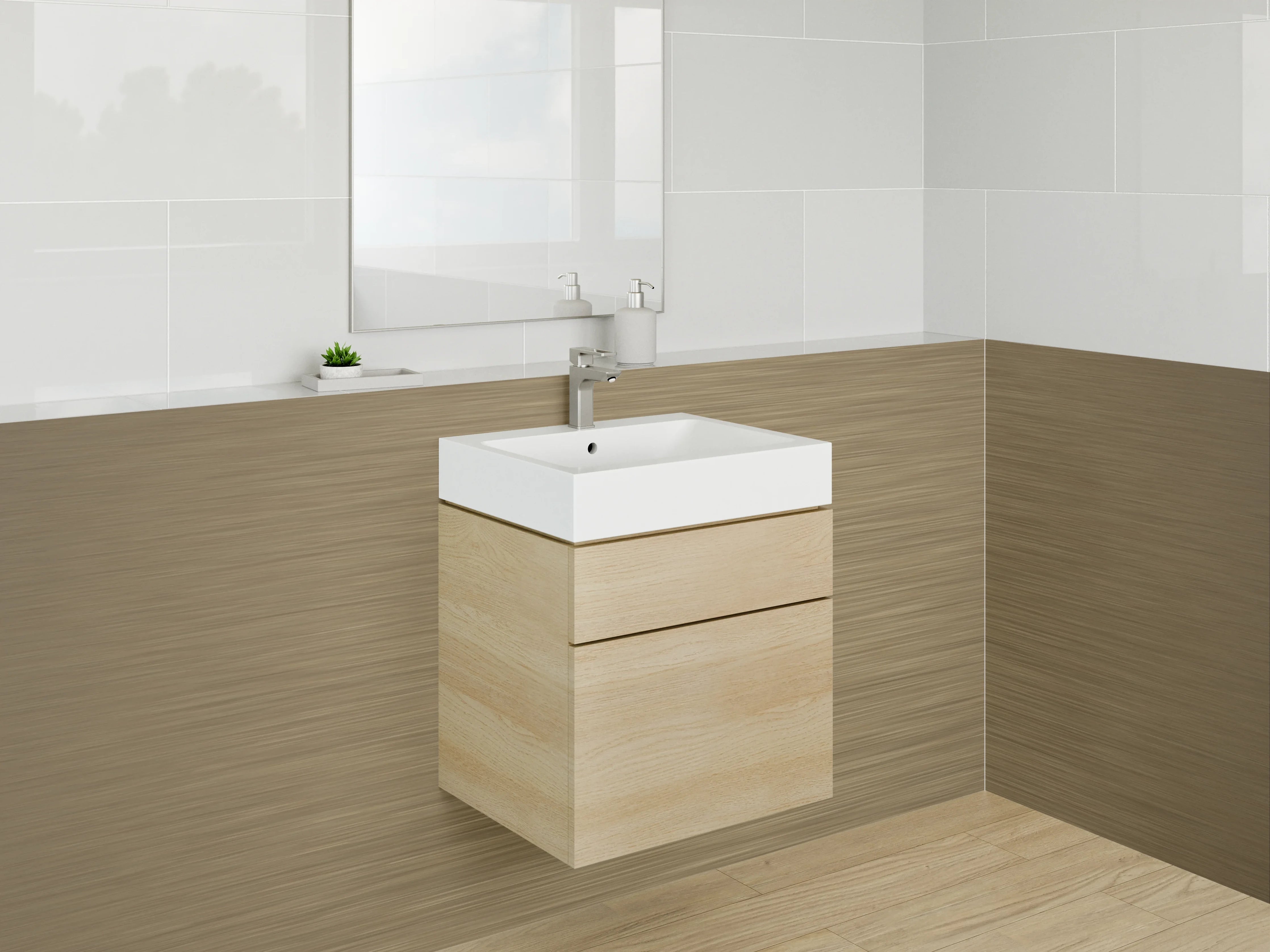 Waschbecken-Rückwand - Gebürstete Goldoptik Struktur