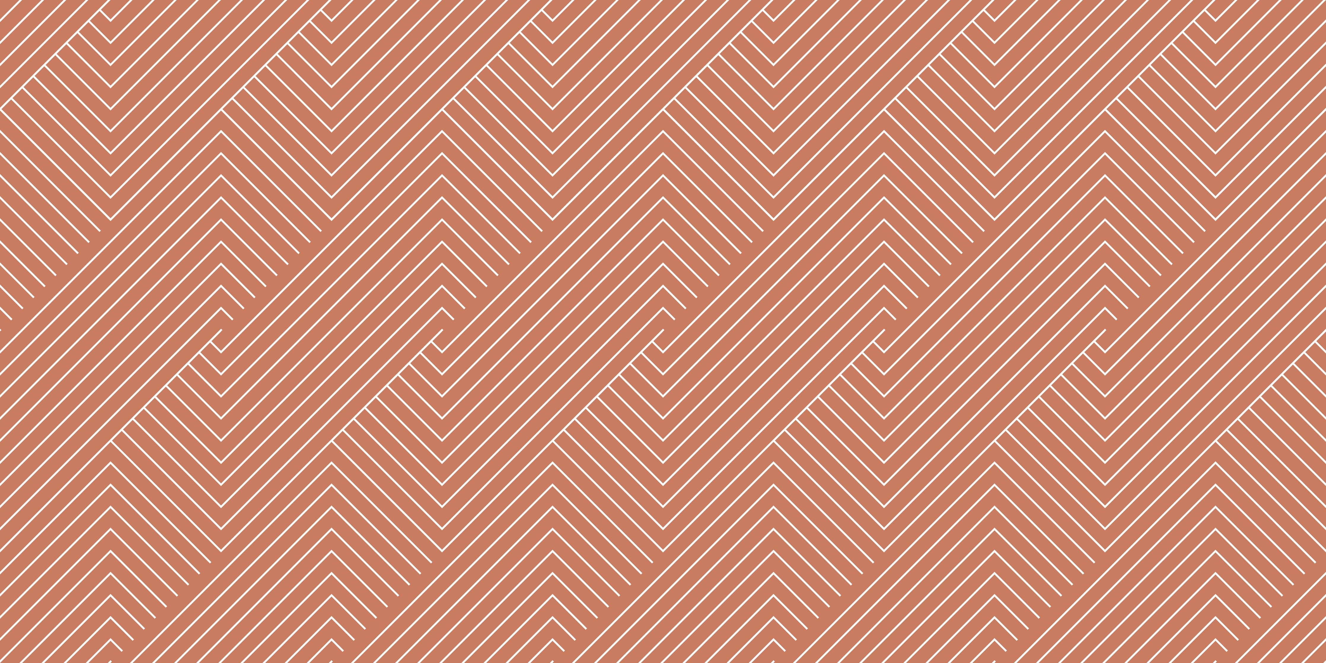 Waschbecken-Rückwand-Geometrisches Linienmuster in Terrakotta