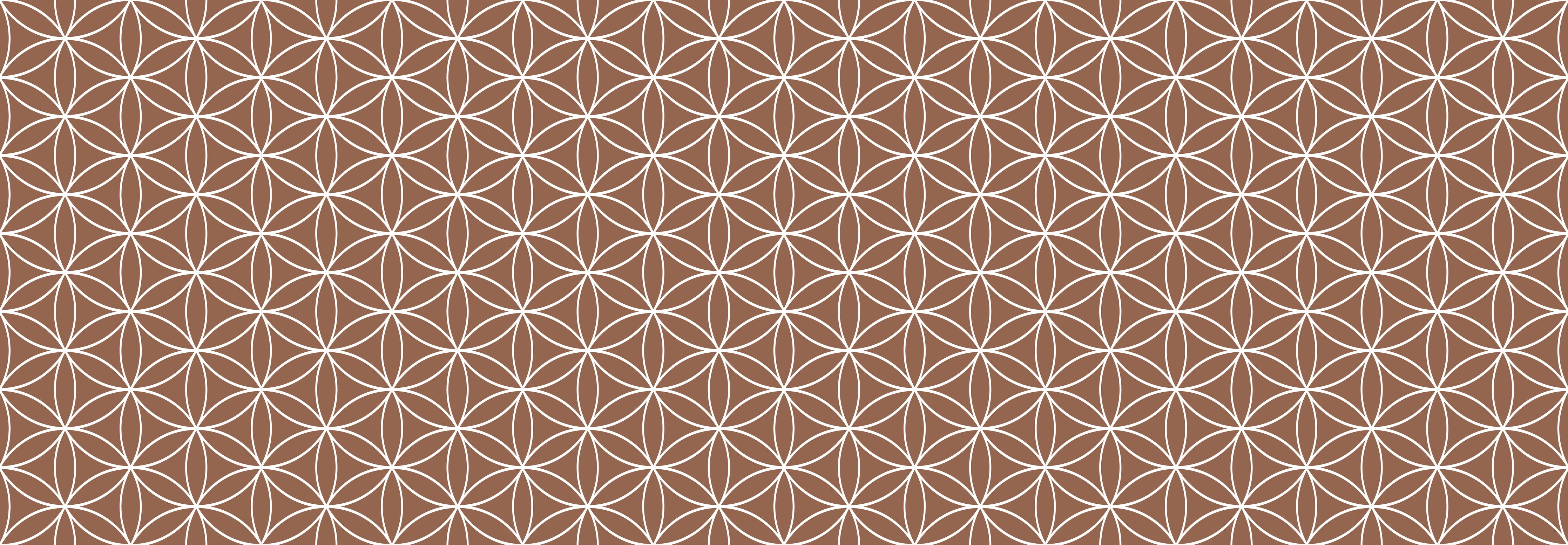 Waschbecken-Rückwand-Geometrisches Muster Braun Weiß Modern