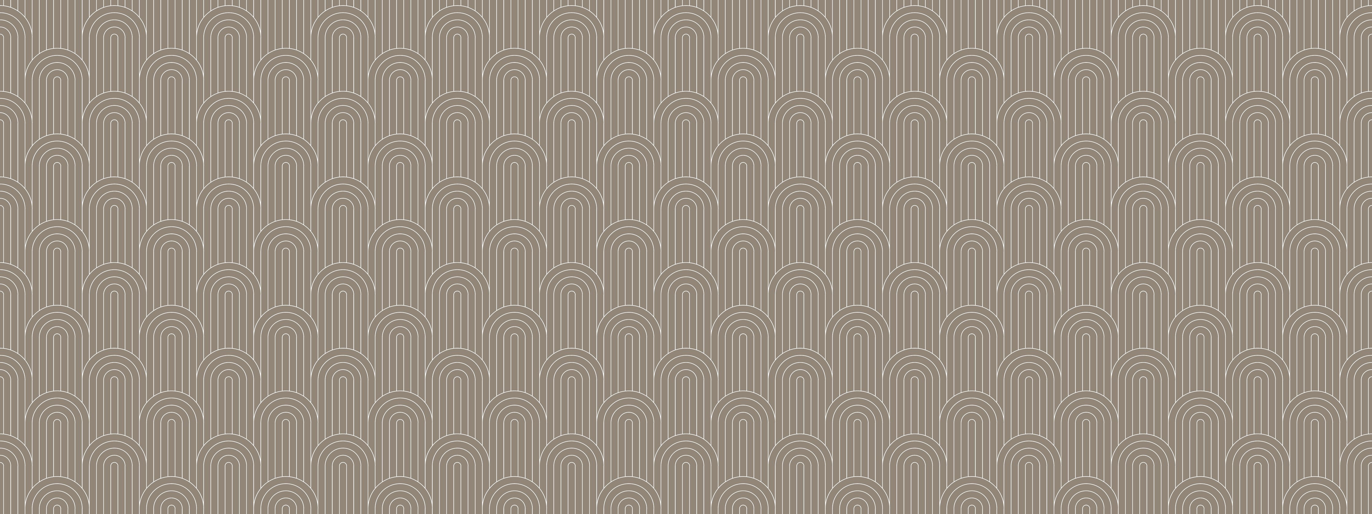 Waschbecken-Rückwand-Geometrisches Retro Muster Beige Linie