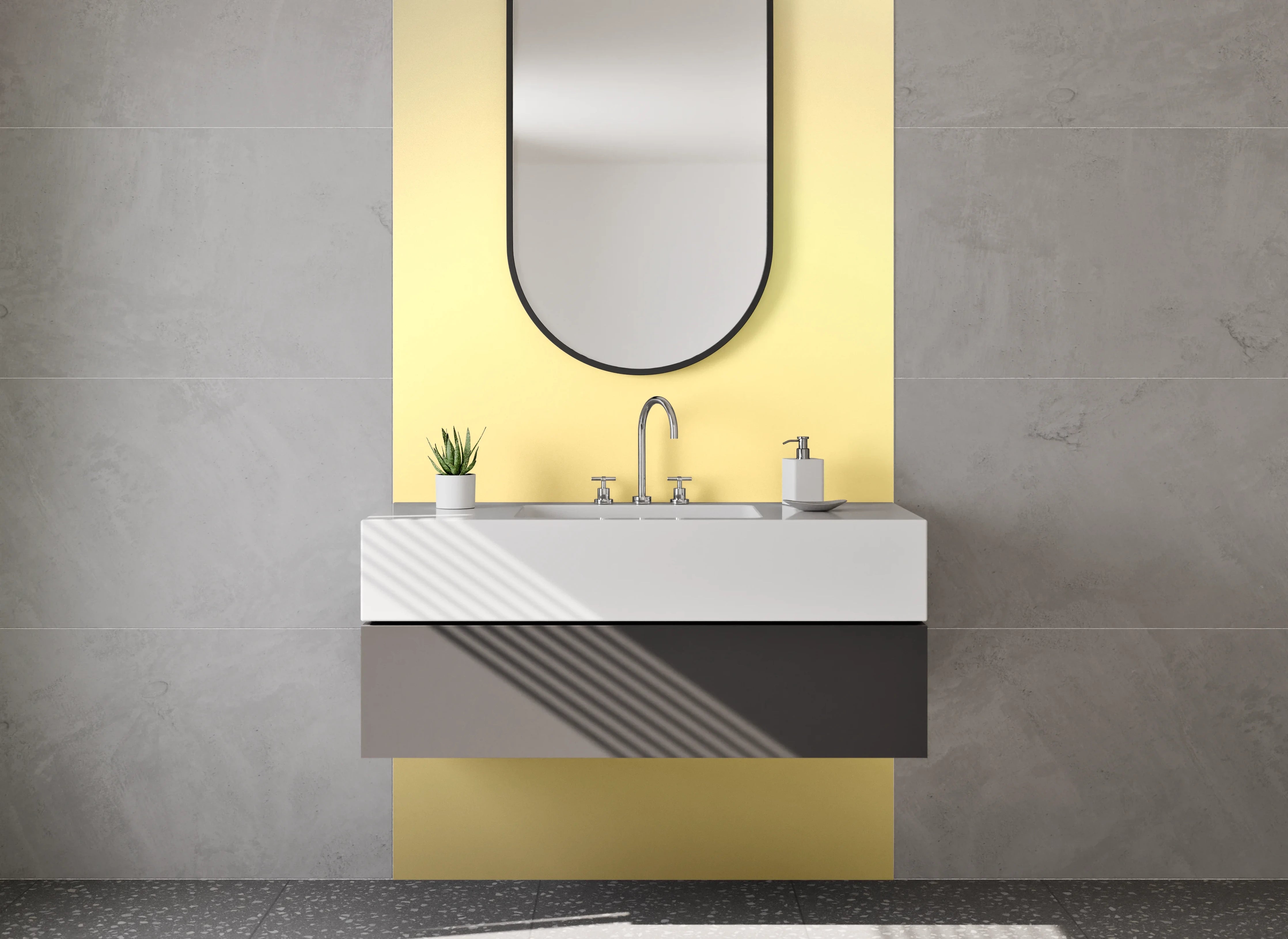 Waschbecken-Rückwand - Goldene Farbverfärbung Textur