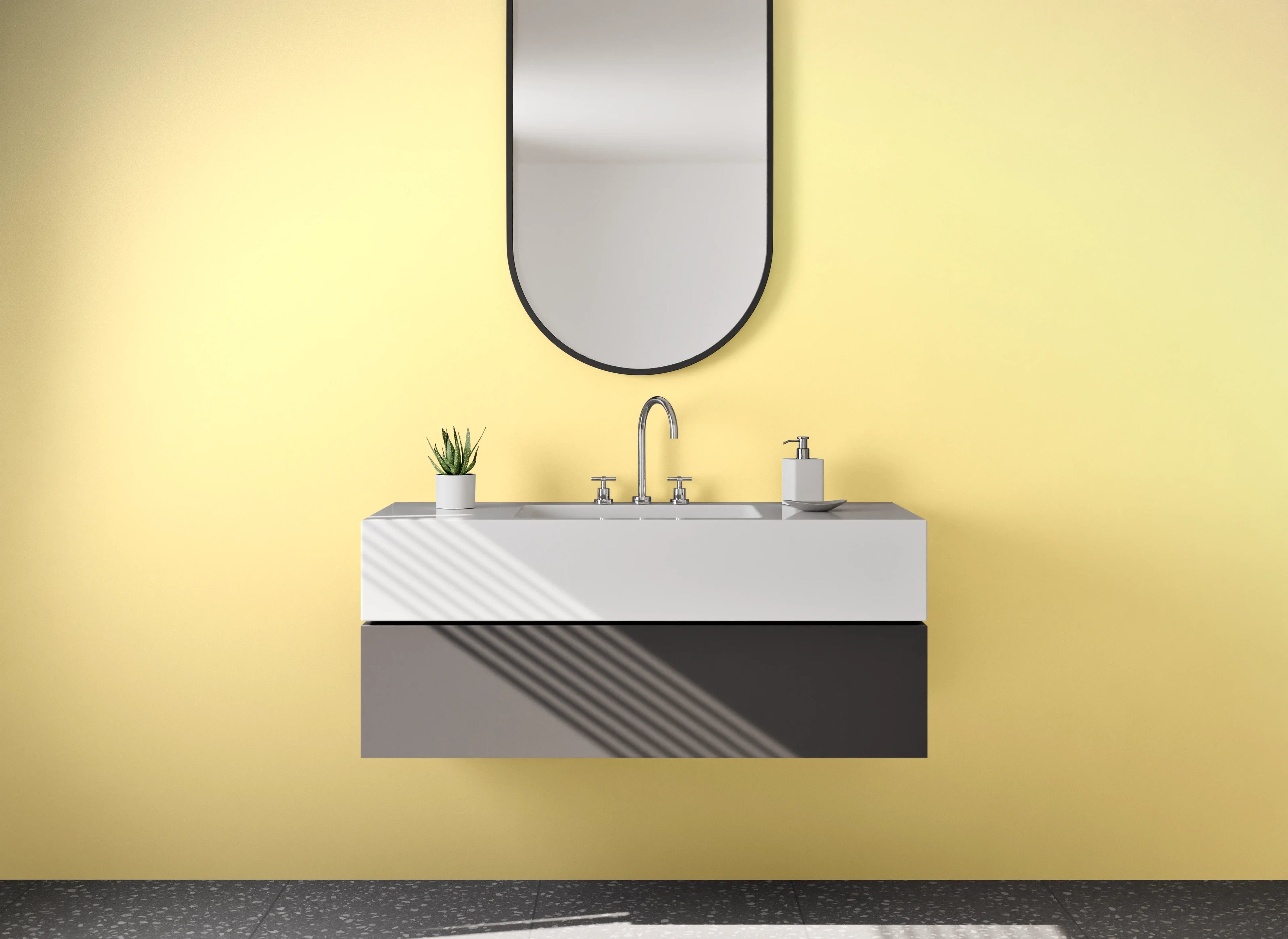 Waschbecken-Rückwand - Goldene Farbverfärbung Textur