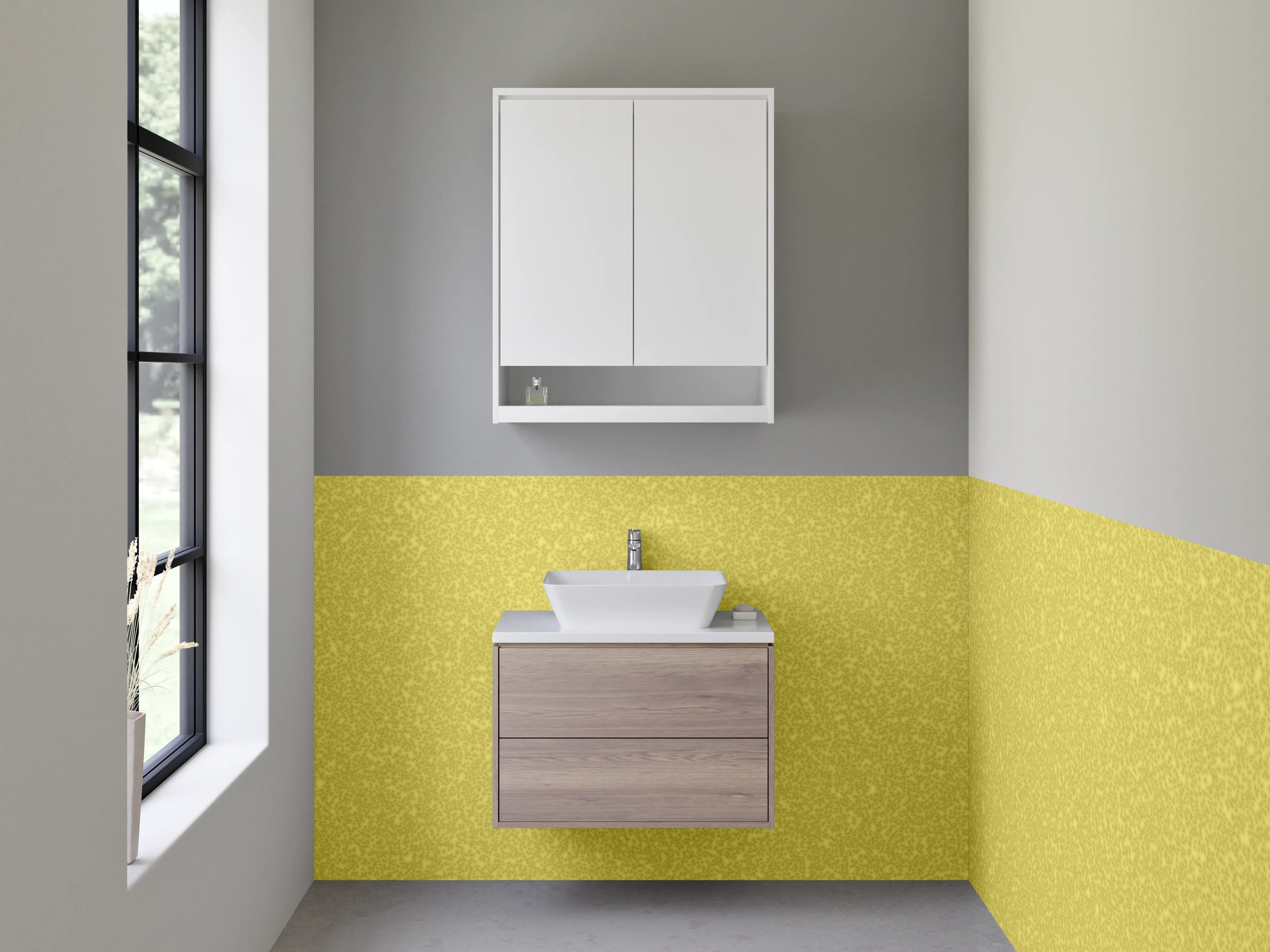 Waschbecken-Rückwand - Goldene Glitzerfläche mit subtilen Texturen
