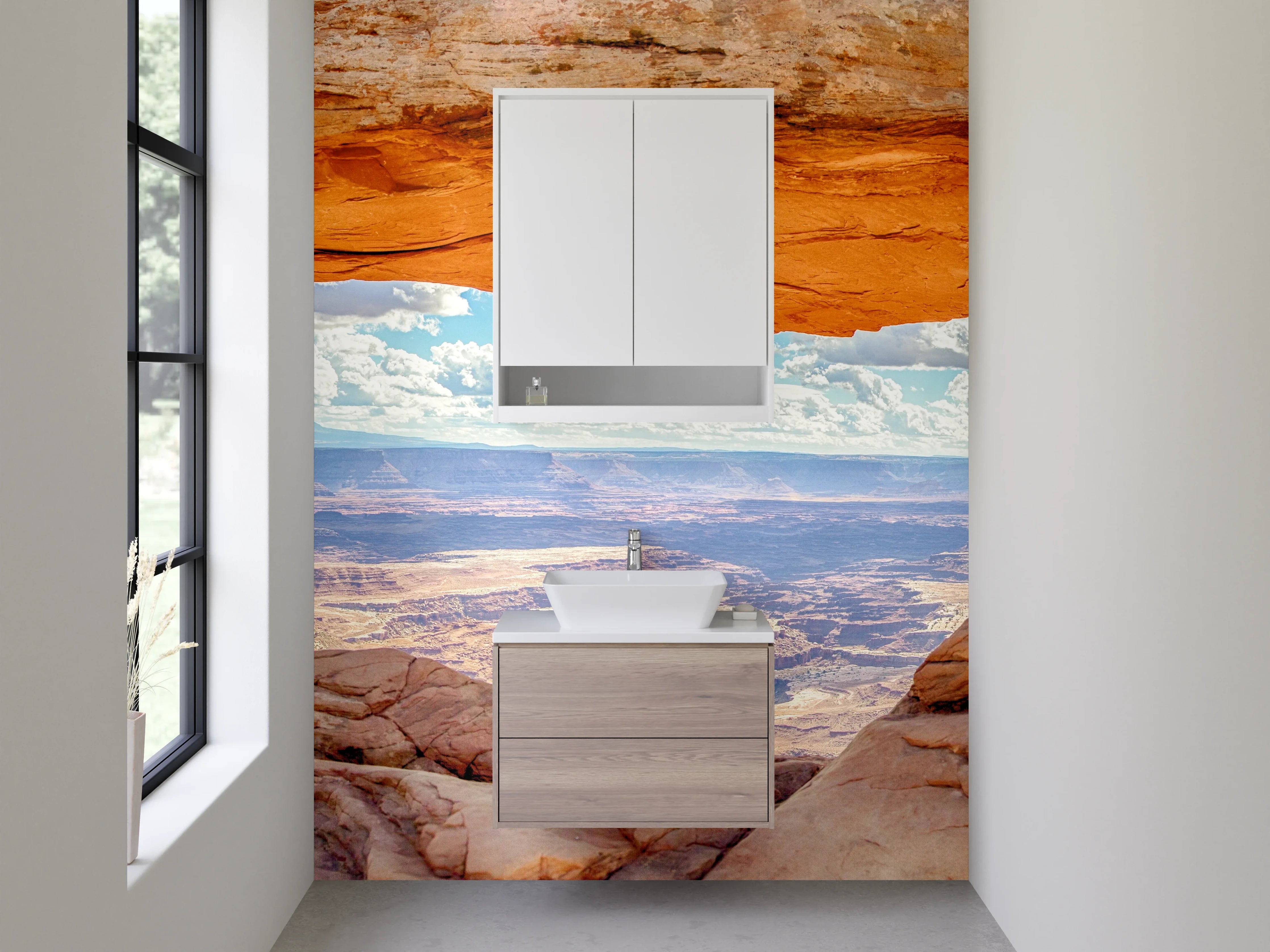 Waschbecken-Rückwand - Grand Canyon Felsenarchitektur
