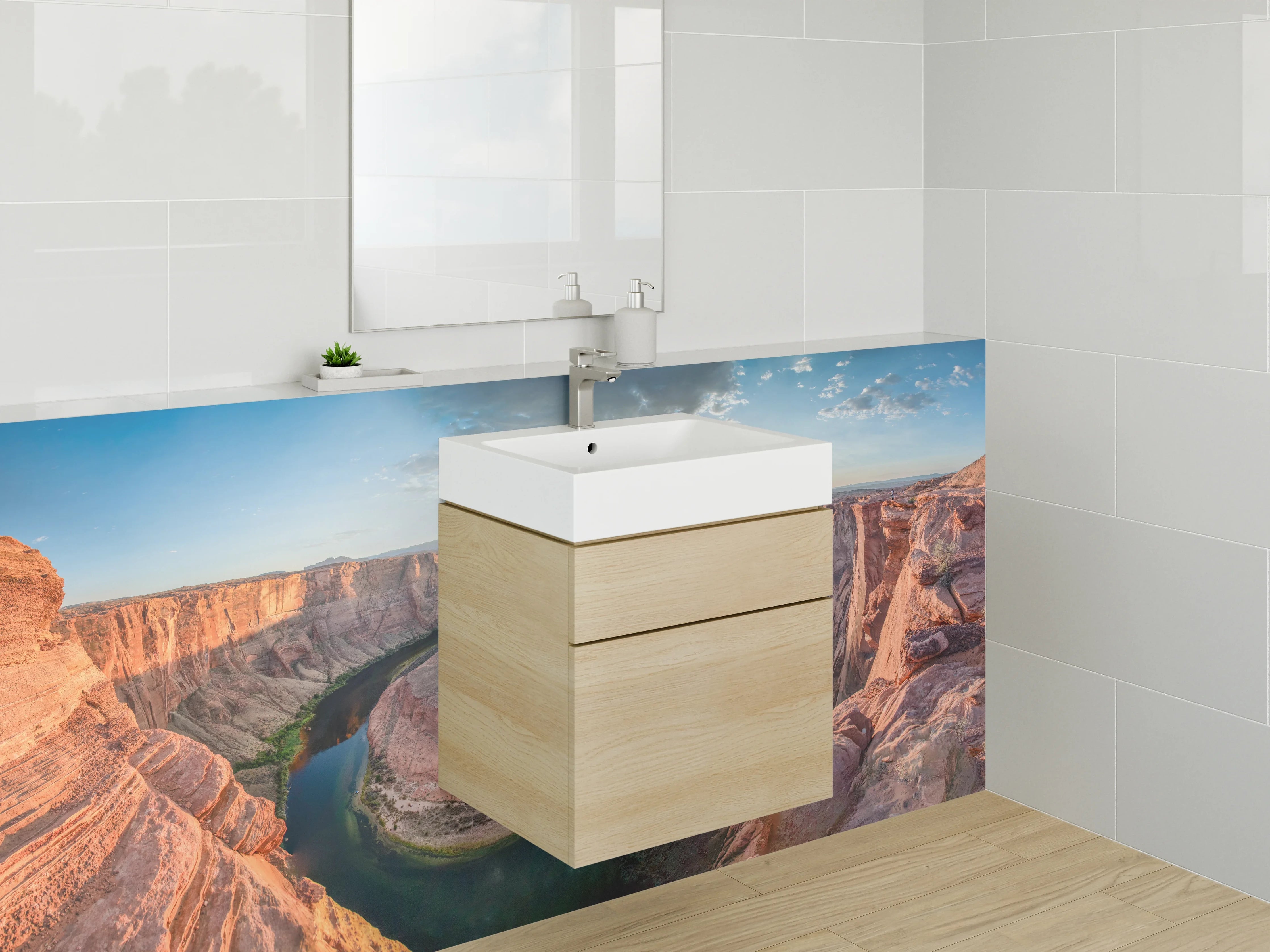 Waschbecken-Rückwand - Grand Canyon am Sonnenuntergang