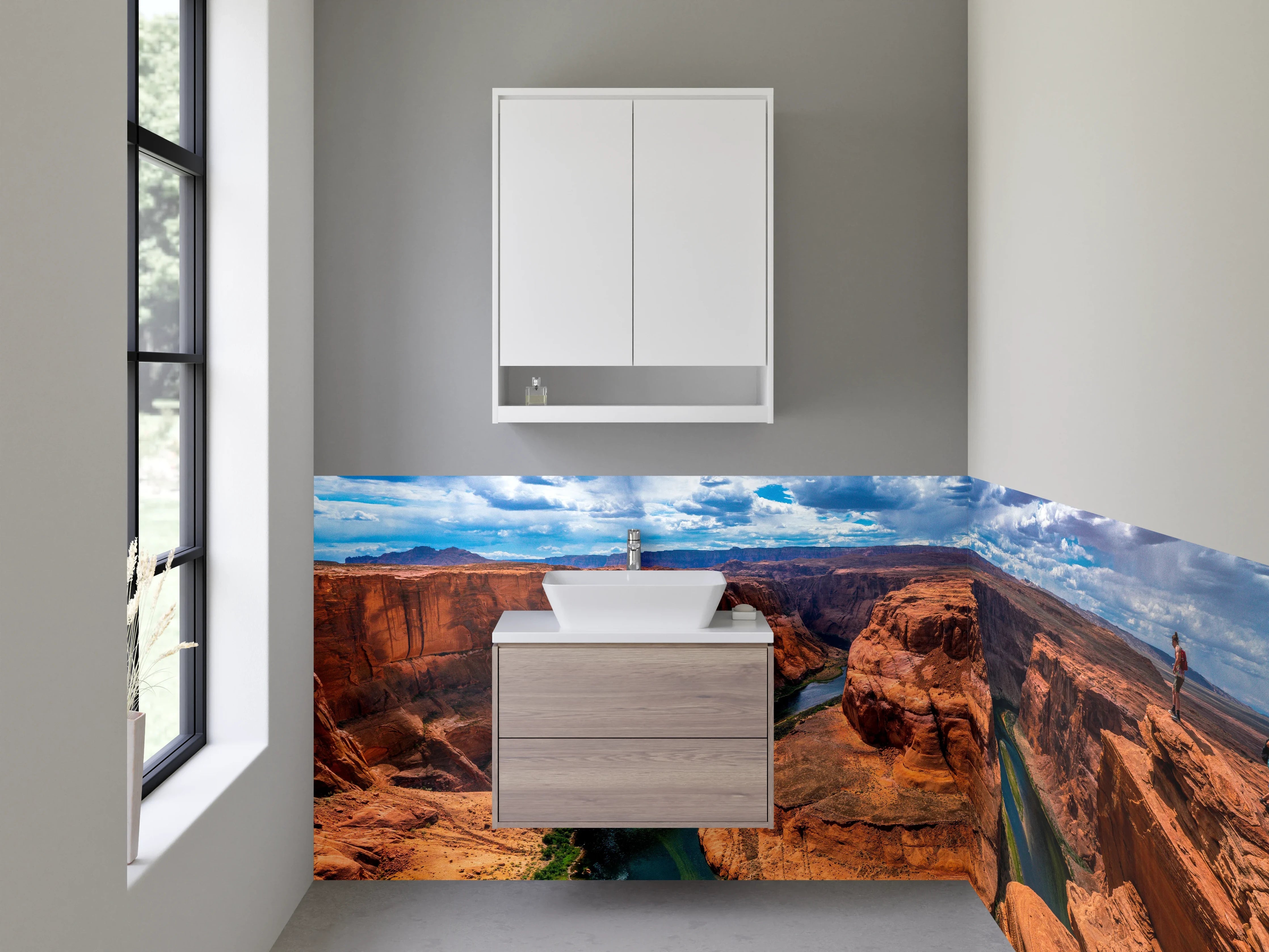 Waschbecken-Rückwand - Horseshoe Bend Naturmotiv Wandbild