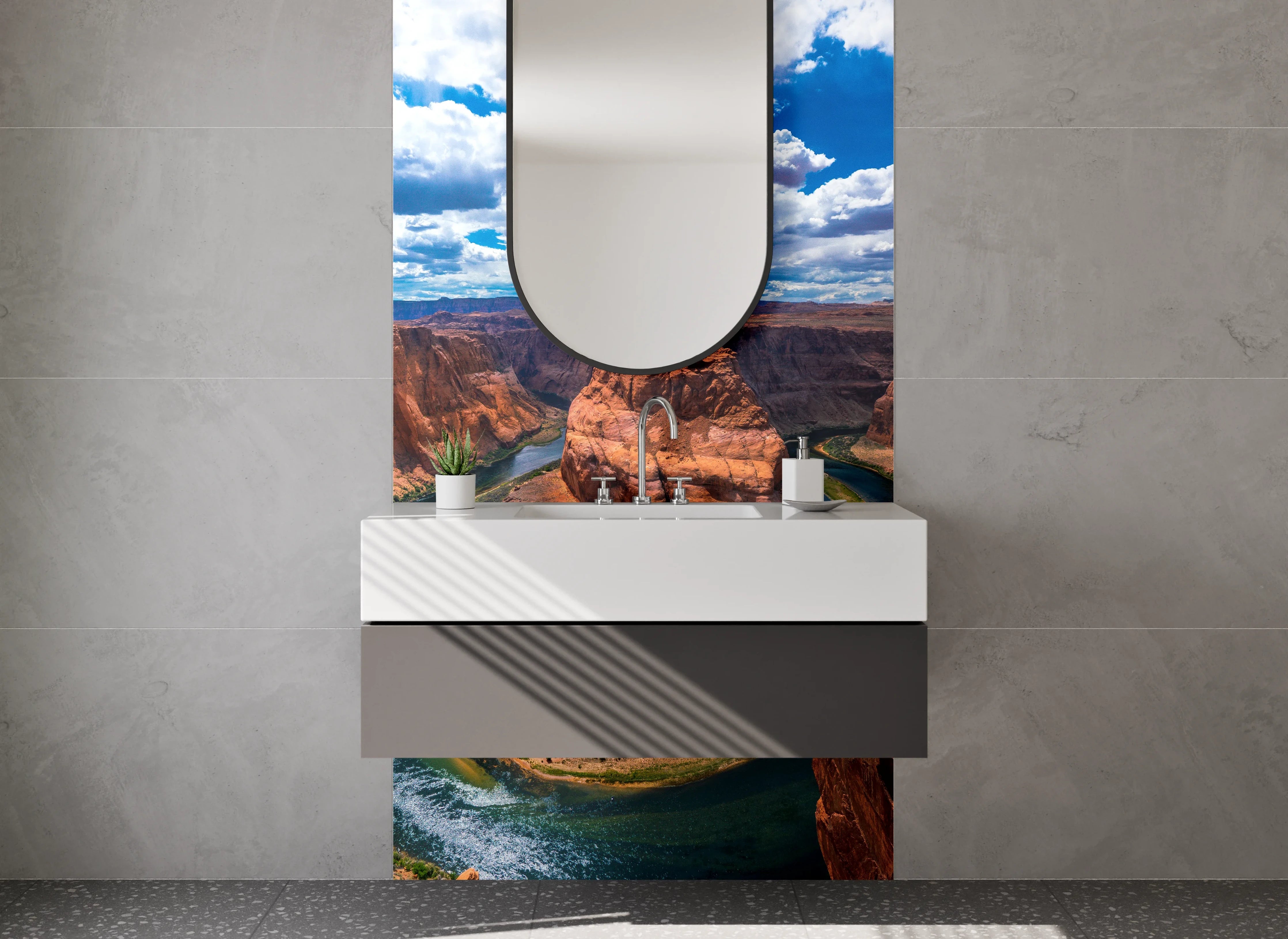 Waschbecken-Rückwand - Horseshoe Bend Naturmotiv Wandbild