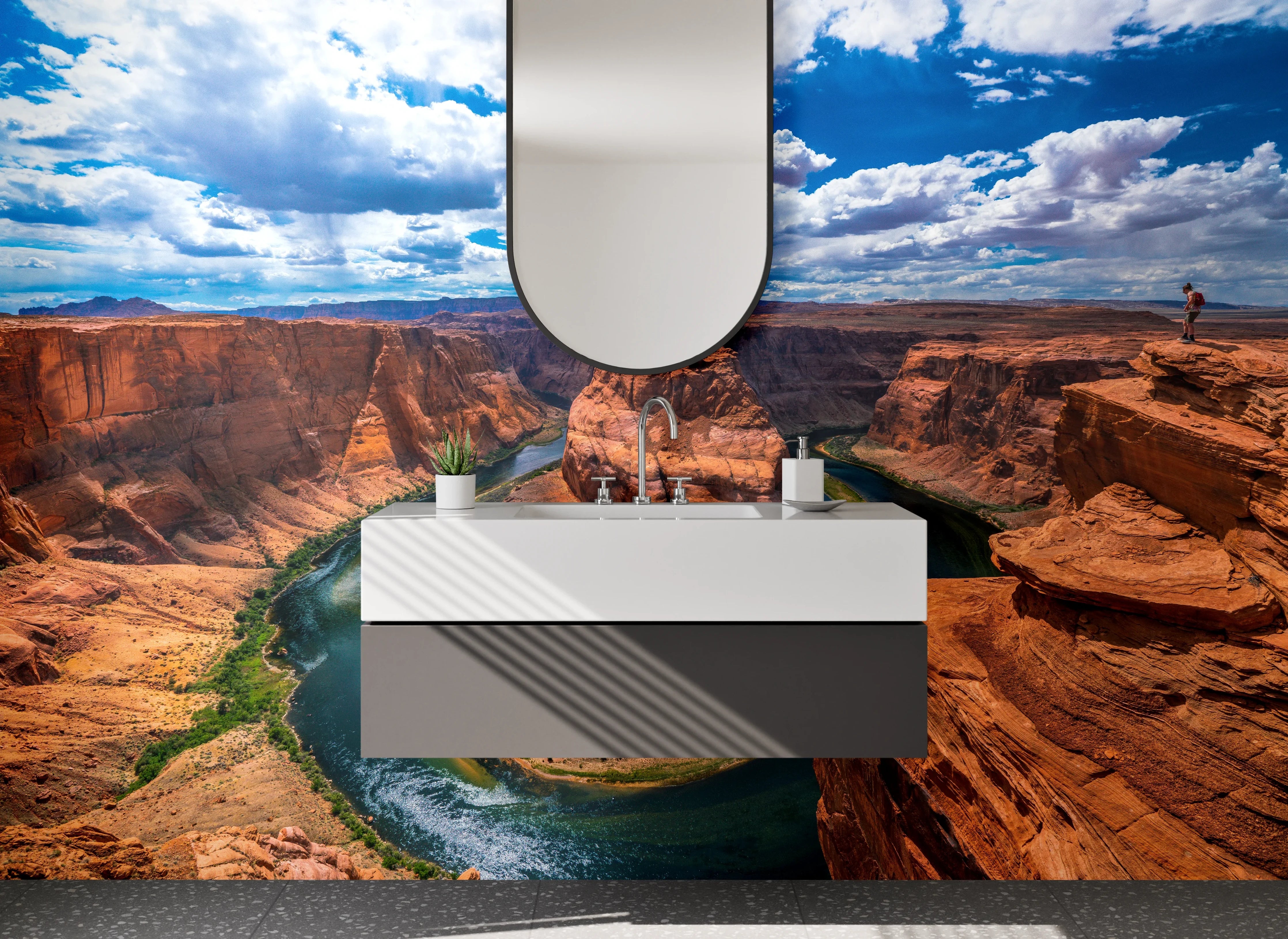 Waschbecken-Rückwand - Horseshoe Bend Naturmotiv Wandbild