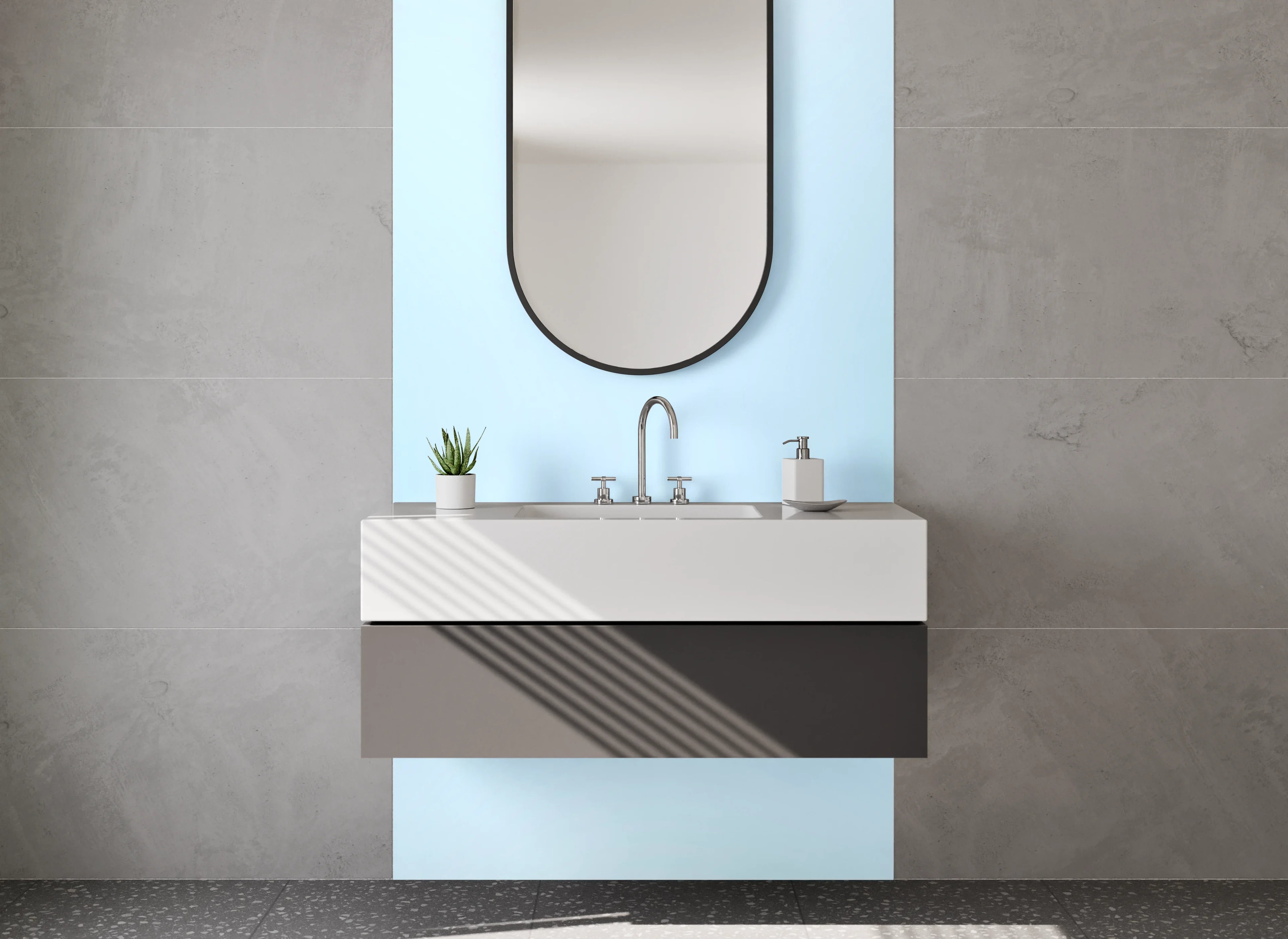 Waschbecken-Rückwand - Moderne Badezimmer-Designs