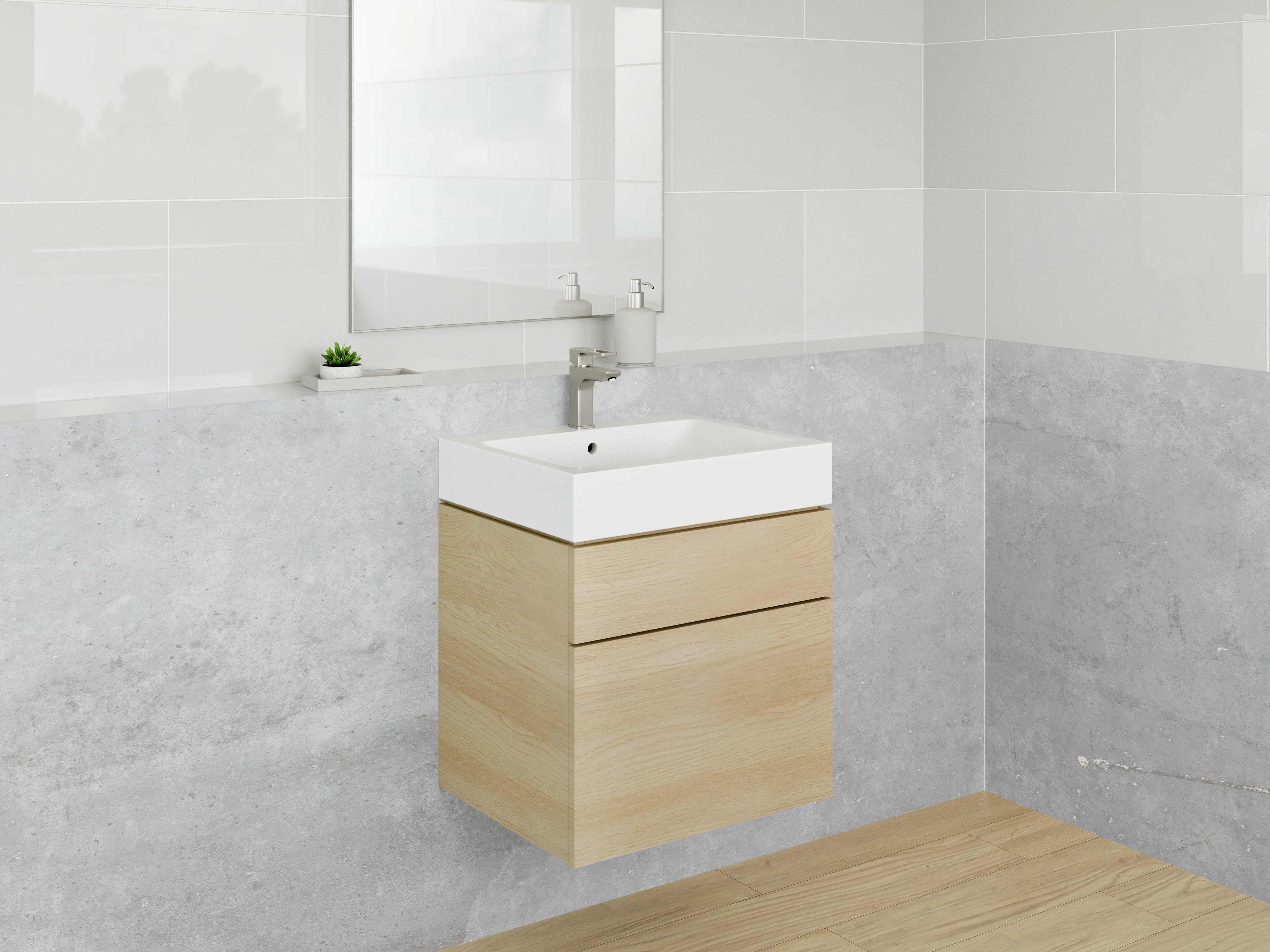 Waschbecken-Rückwand - Moderne Grau-Marmor-Textur