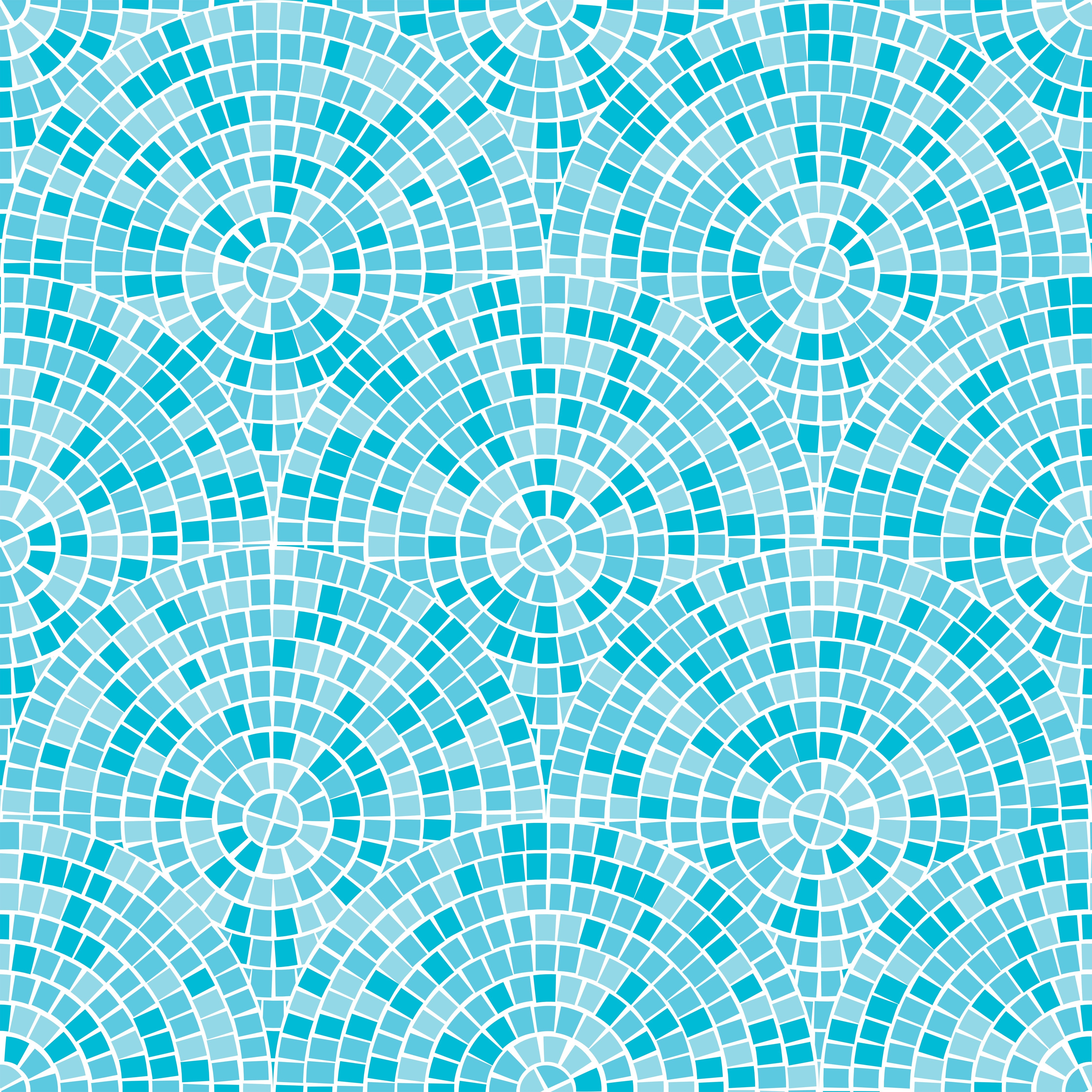 Waschbecken-Rückwand-Mosaikmuster Blau Türkis Weiß