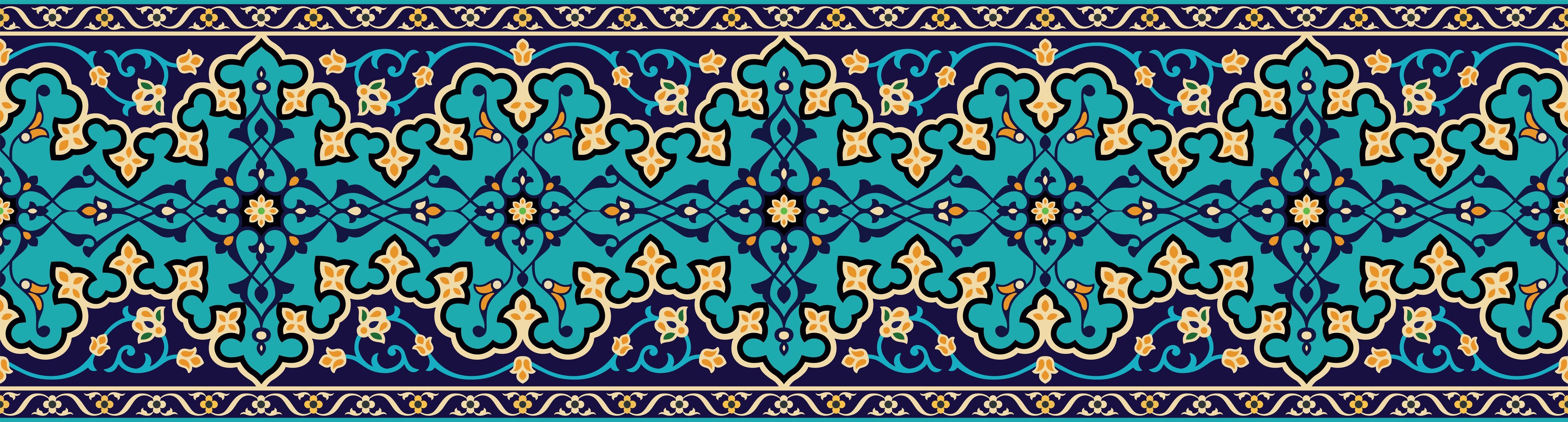 Waschbecken-Rückwand-Orientalisches Mosaikmuster Türkis Blau
