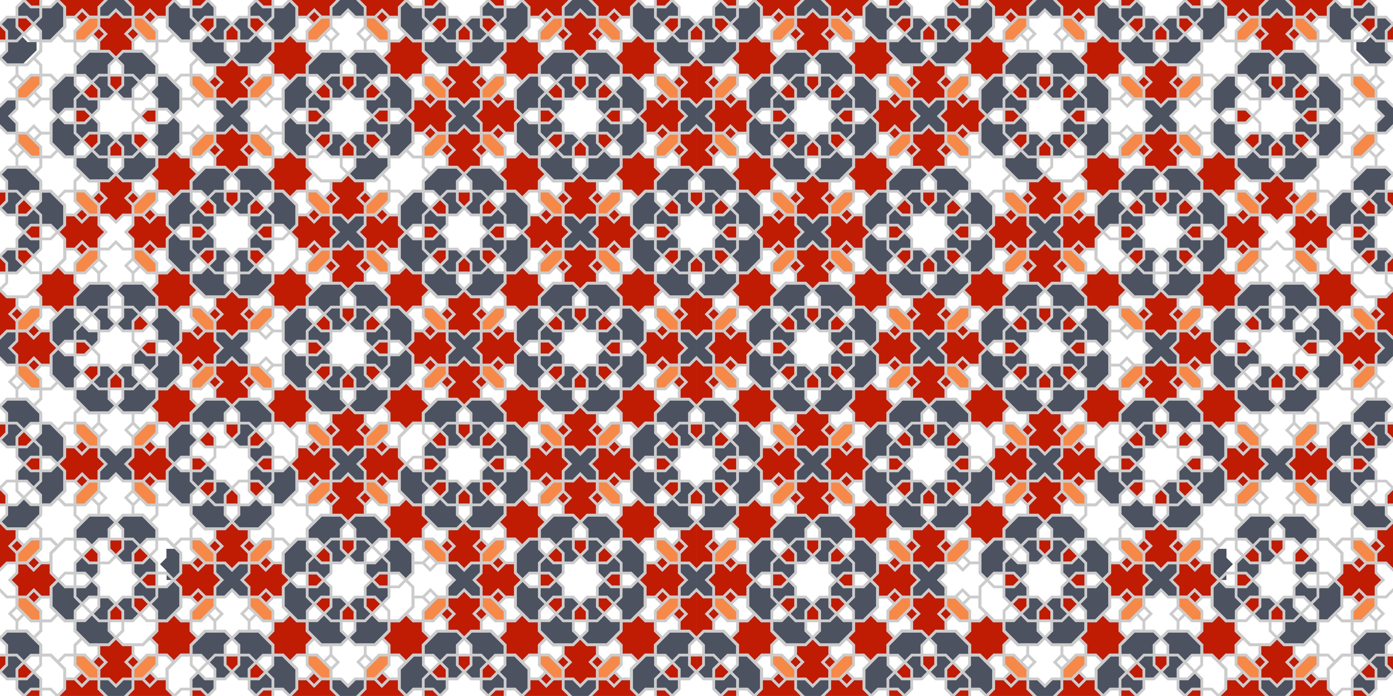 Waschbecken-Rückwand-Orientalisches Muster Mosaik Rot Blau Weiß