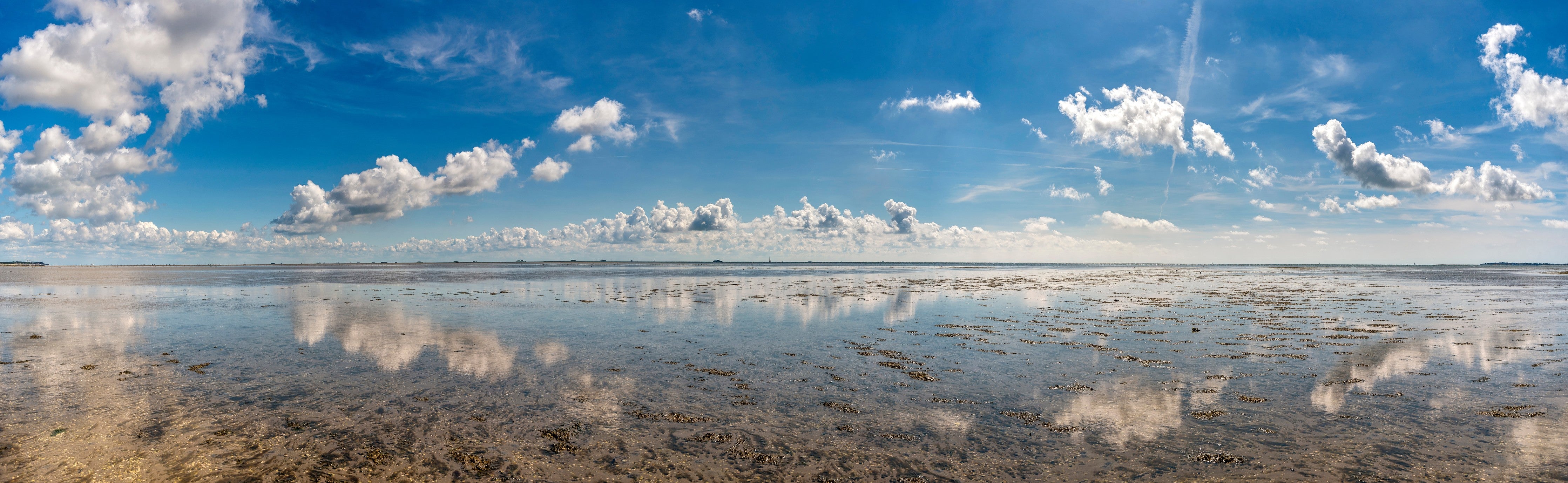 Waschbecken-Rückwand-Panorama Küstenlandschaft Meer und Himmel